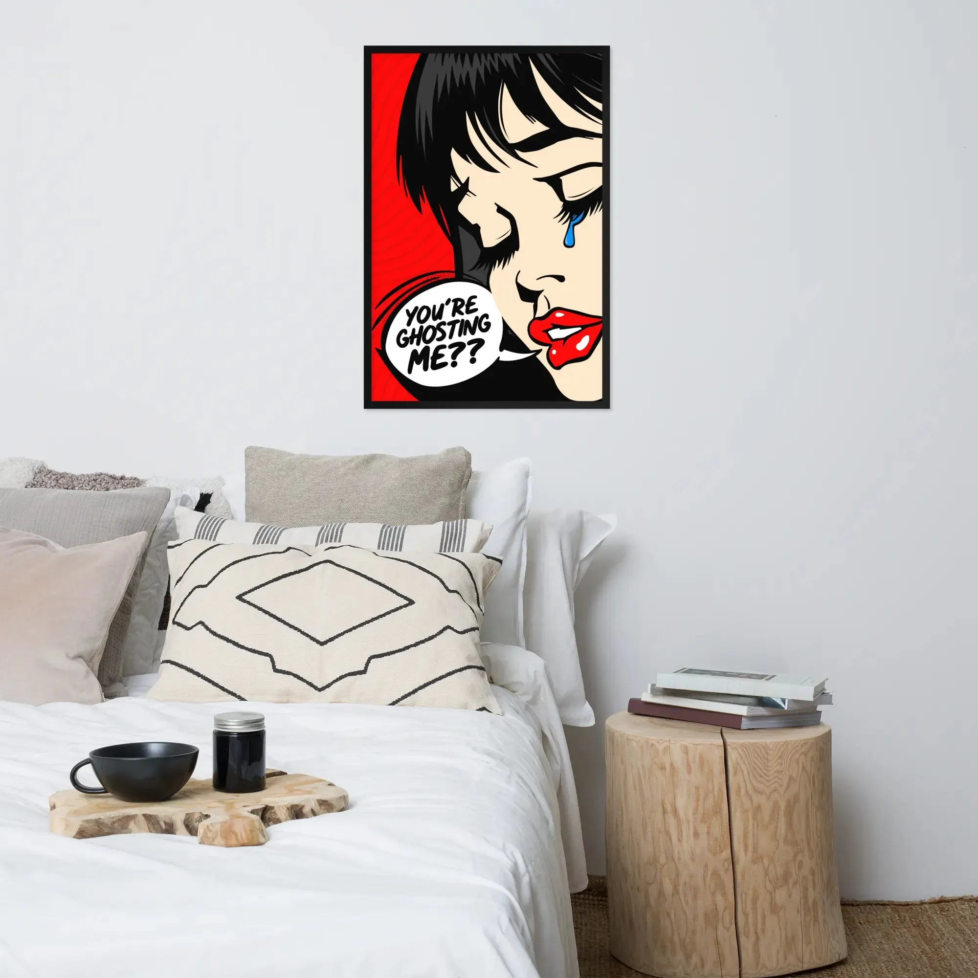 Casper: Pop Art Framed Poster – A Bold Expression of Modern Emotion