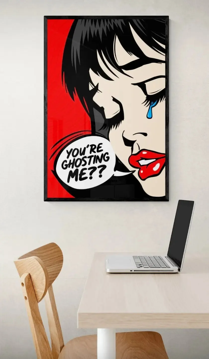 Casper: Pop Art Framed Poster – A Bold Expression of Modern Emotion