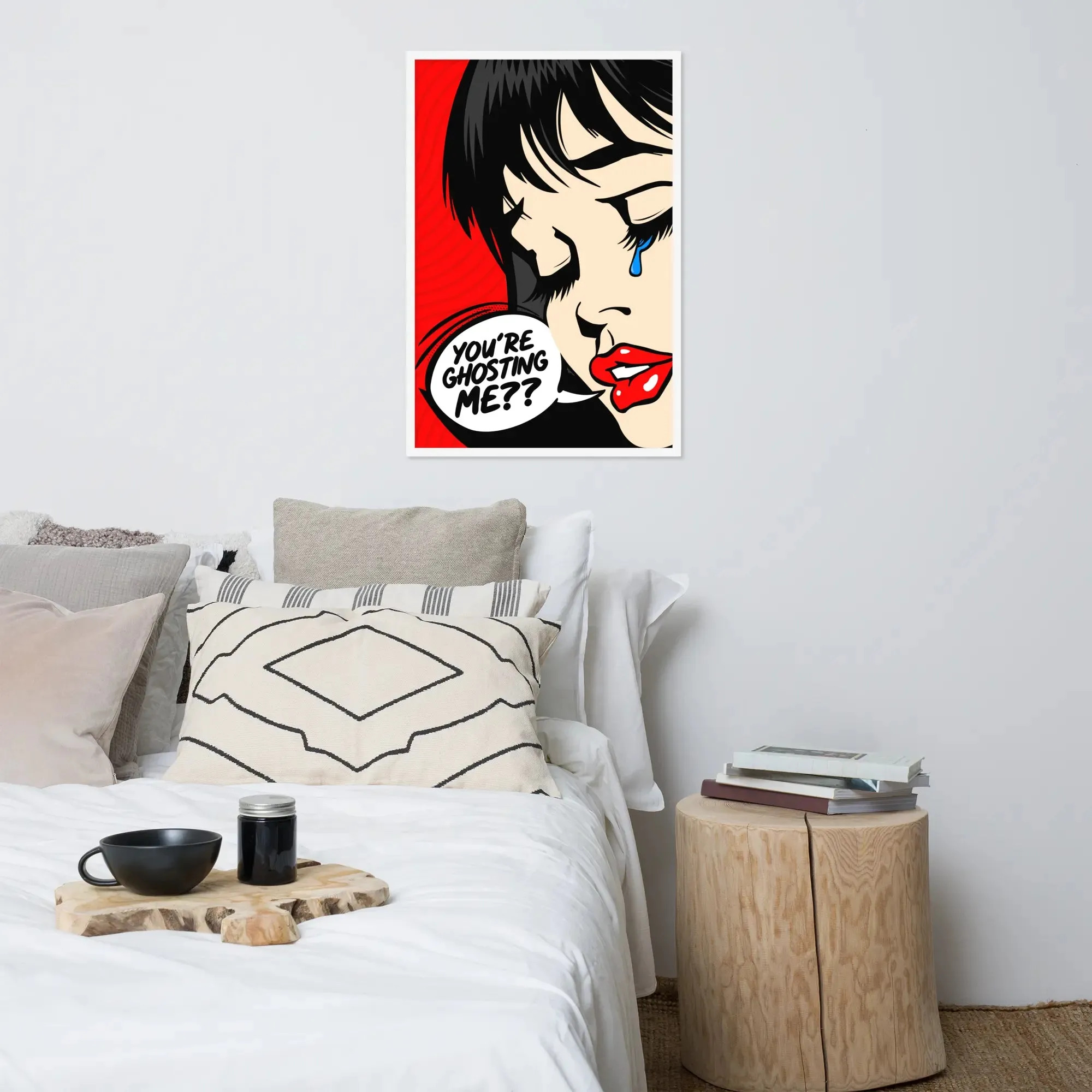 Casper: Pop Art Framed Poster – A Bold Expression of Modern Emotion