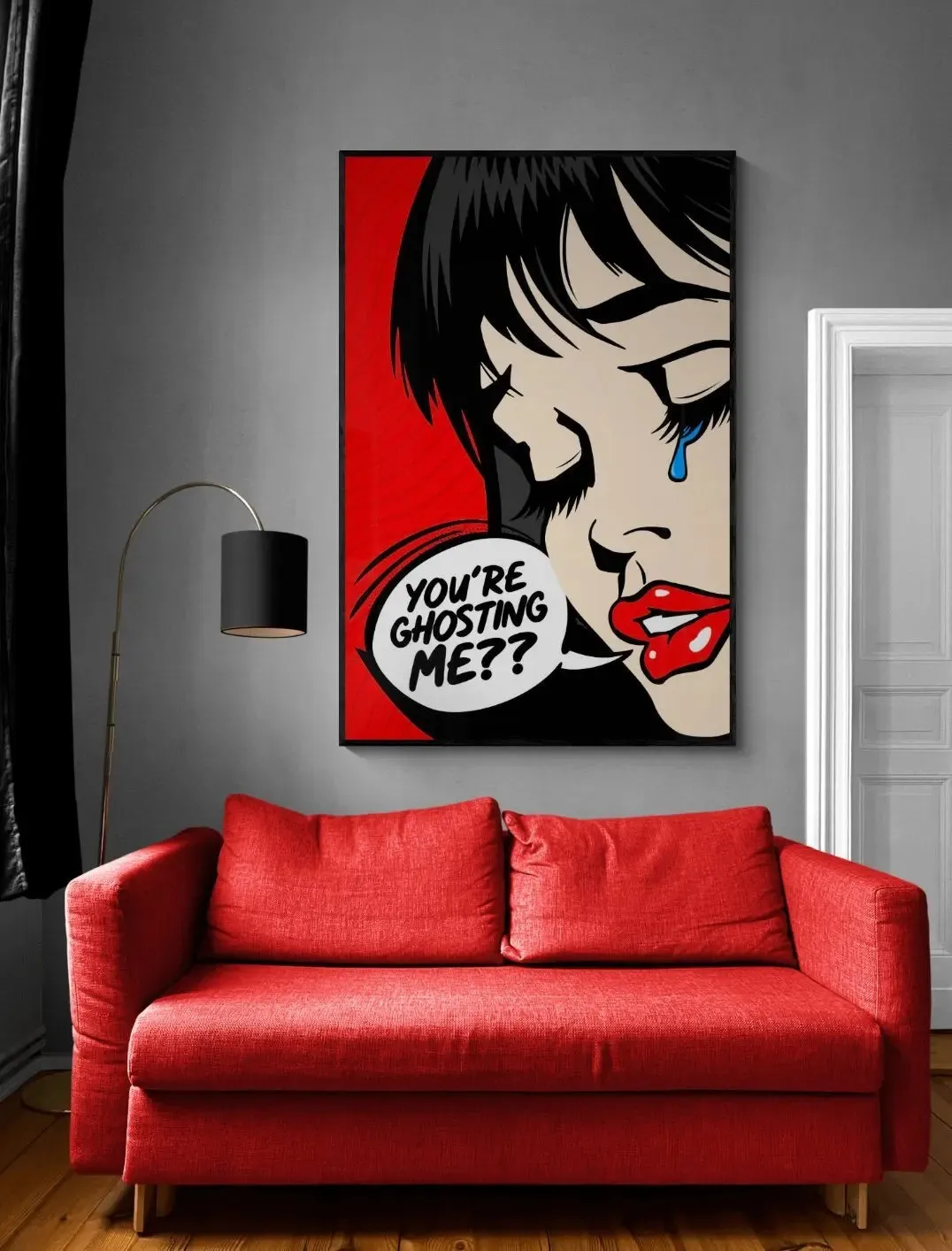 Casper: Pop Art Framed Poster – A Bold Expression of Modern Emotion
