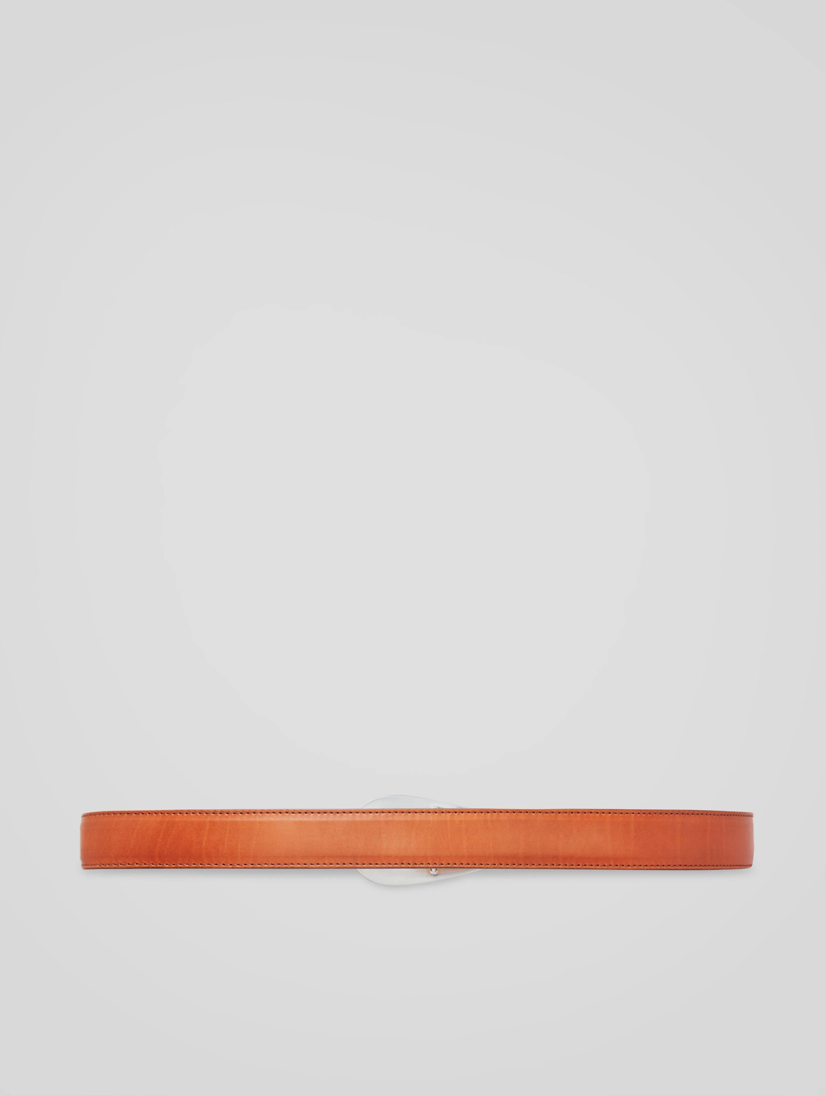 CAVALIERE MODERN WESTERN BELT IN BRICK CALFSKIN