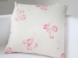 Cerise & Fawn Cushion Cover on Oyster Linen