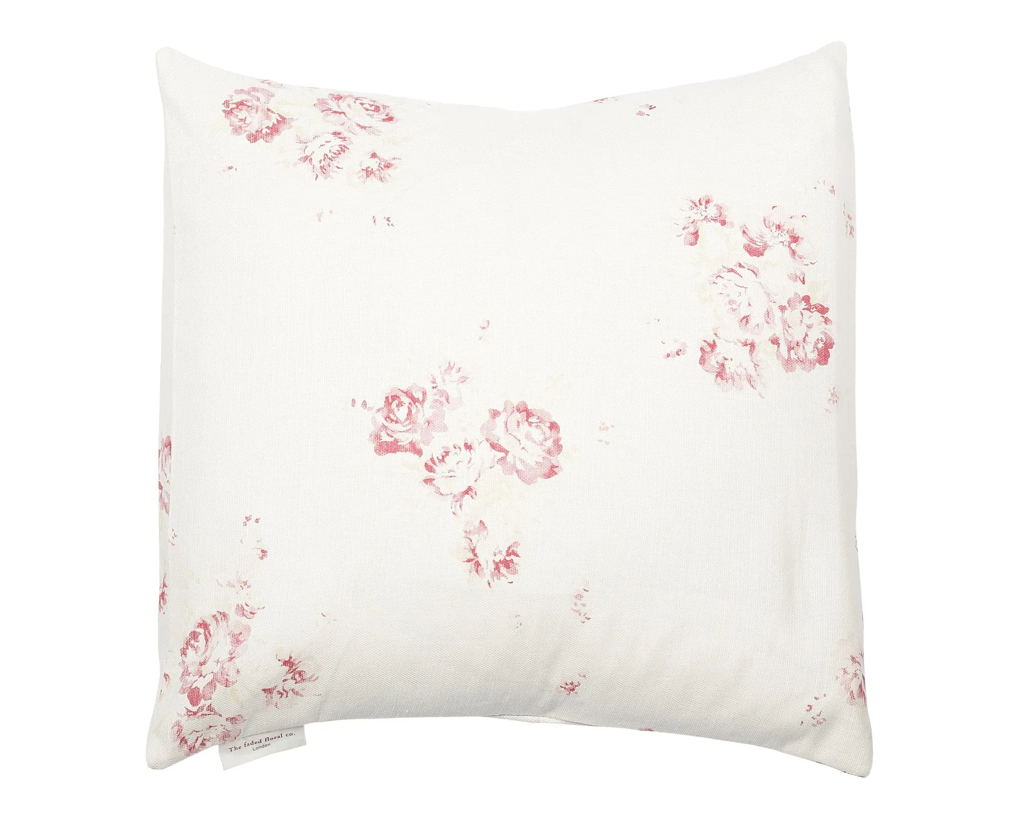 Cerise & Fawn Cushion Cover on Oyster Linen