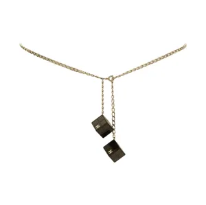 Chanel Black Logo Dice Belt