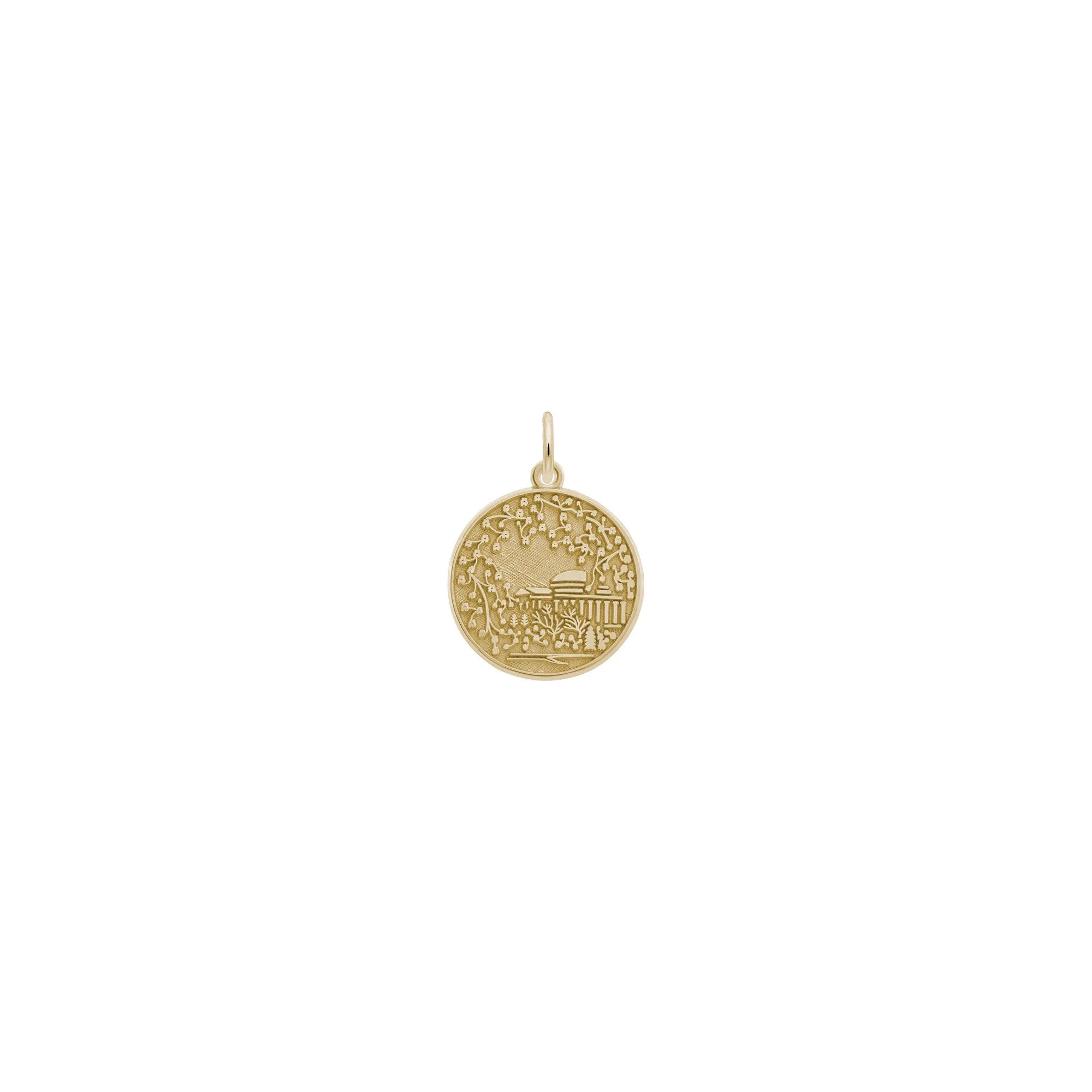 Cherry Blossom Scene Pendant (Silver)
