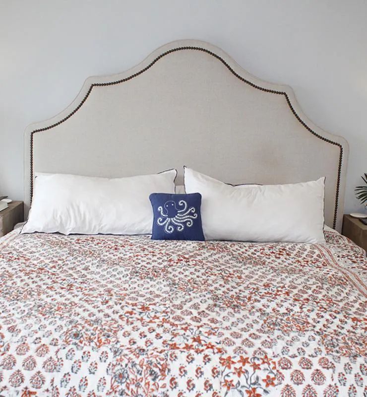 Chintz Pattern Block Print Bedspread Set