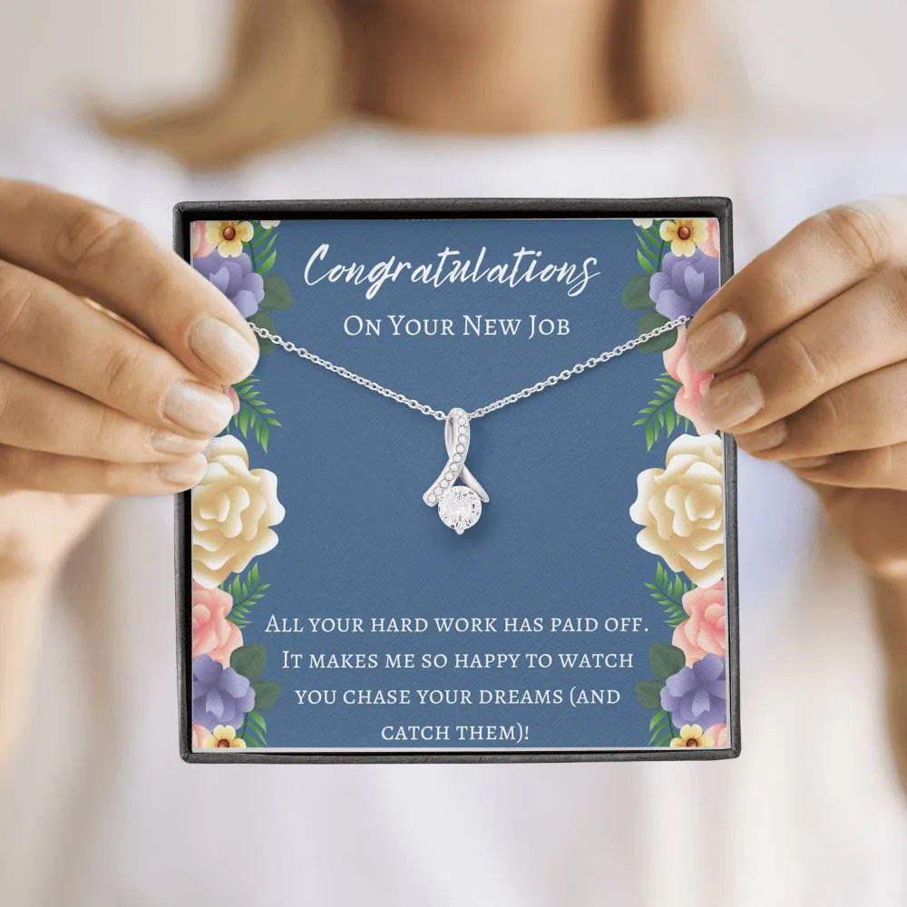 Congratulations On Your New Job Necklace