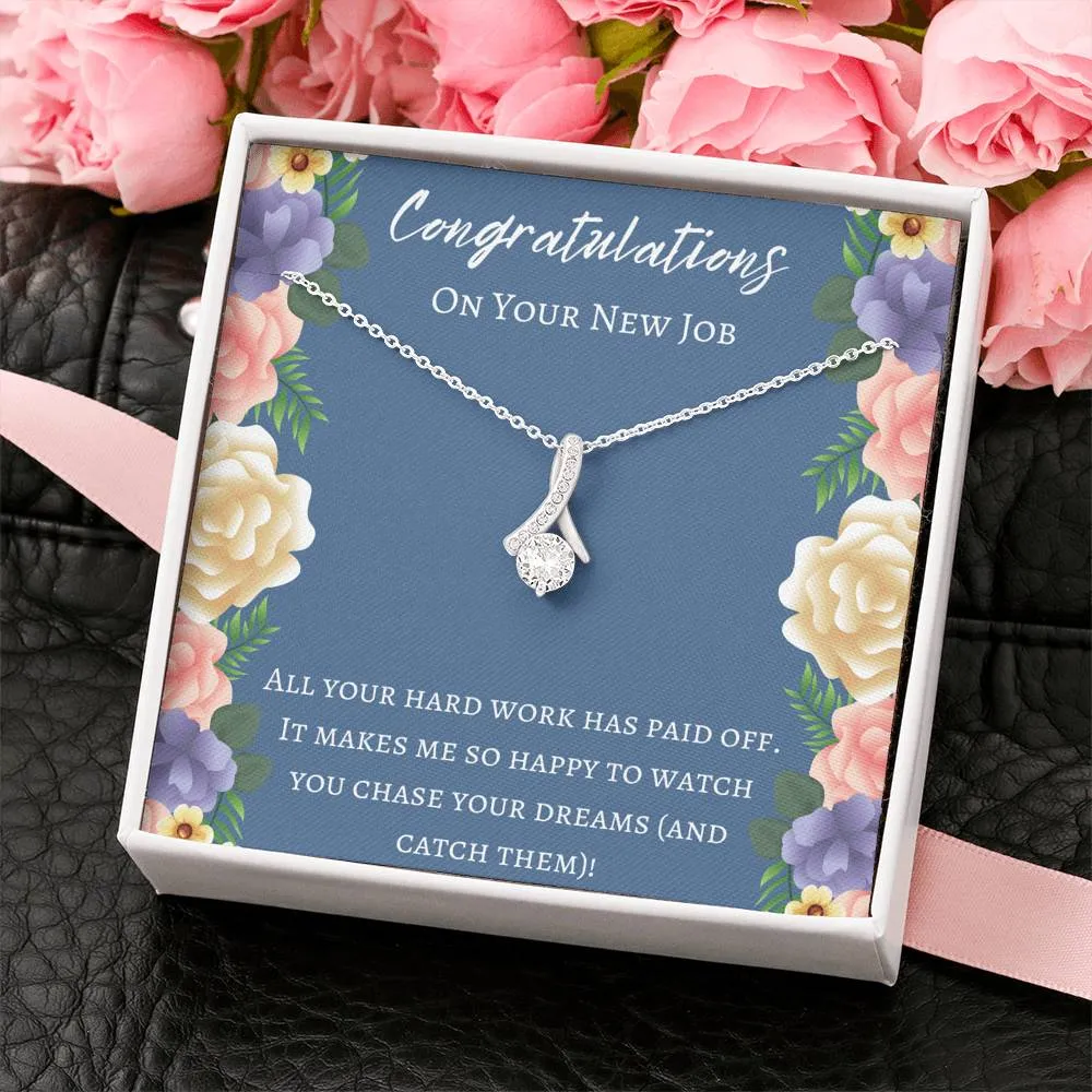 Congratulations On Your New Job Necklace