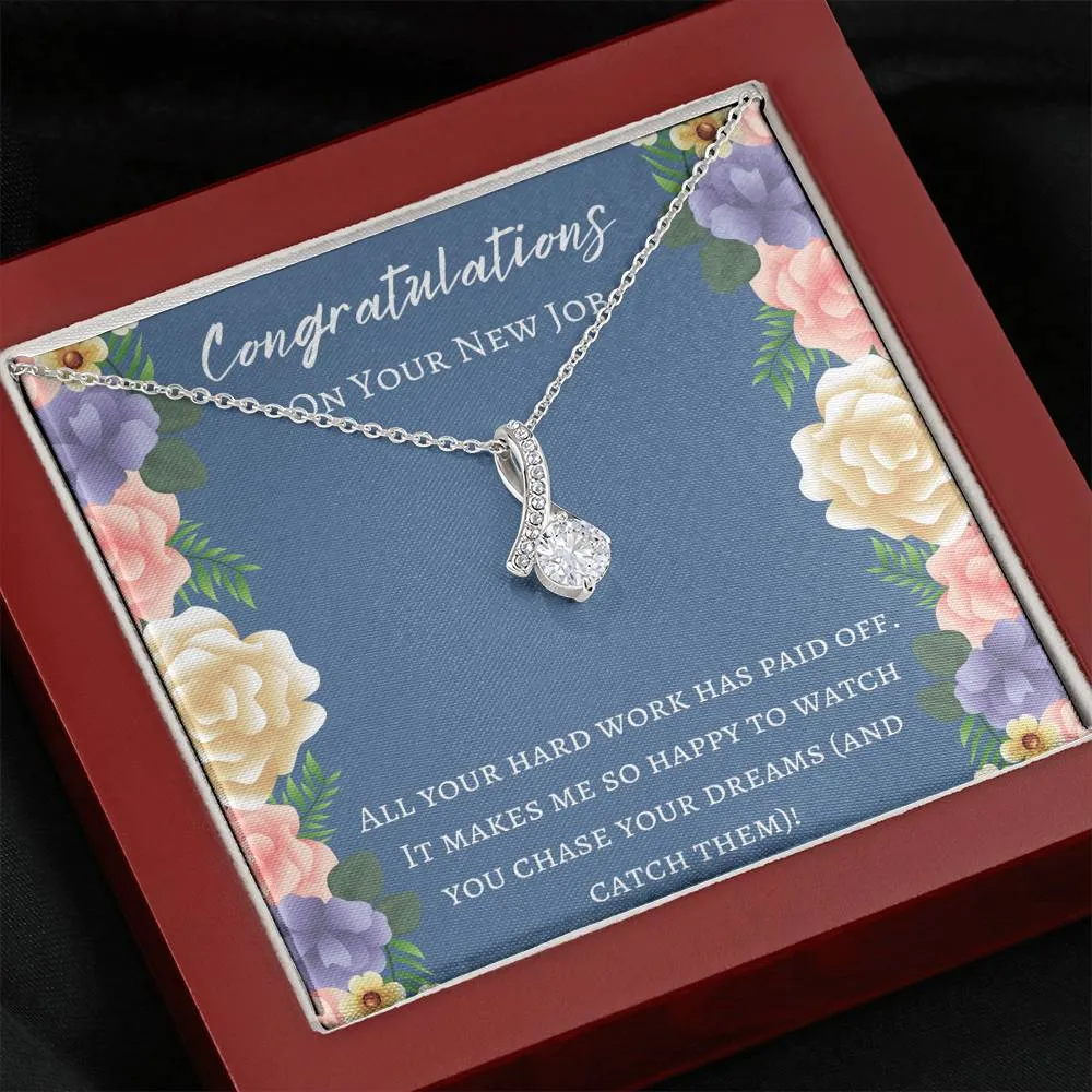 Congratulations On Your New Job Necklace