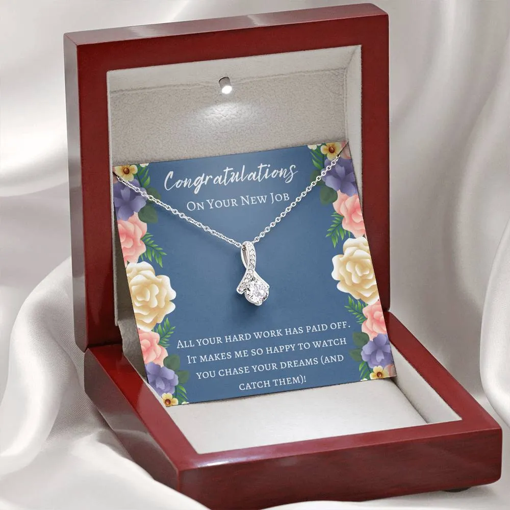Congratulations On Your New Job Necklace