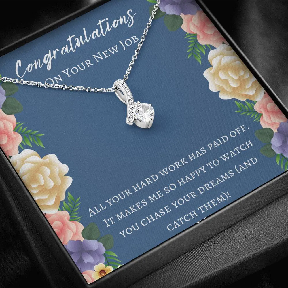 Congratulations On Your New Job Necklace