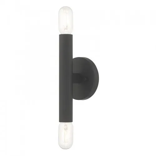 Copenhagen 2 Lt Black ADA Wall Sconce