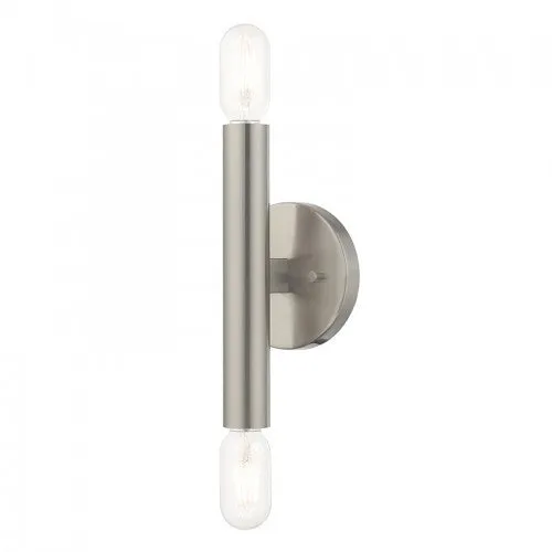 Copenhagen 2 Lt Brushed Nickel ADA Wall Sconce
