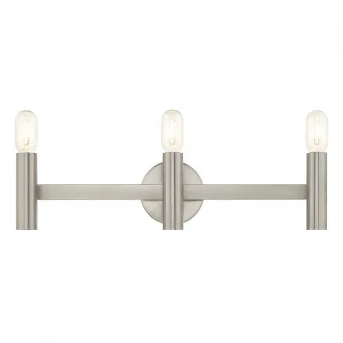 Copenhagen 3 Lt Brushed Nickel ADA Bath Vanity