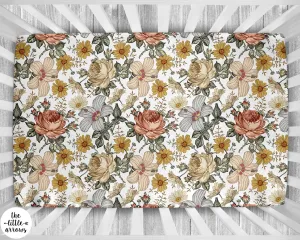 Crib Sheet - Vintage Floral