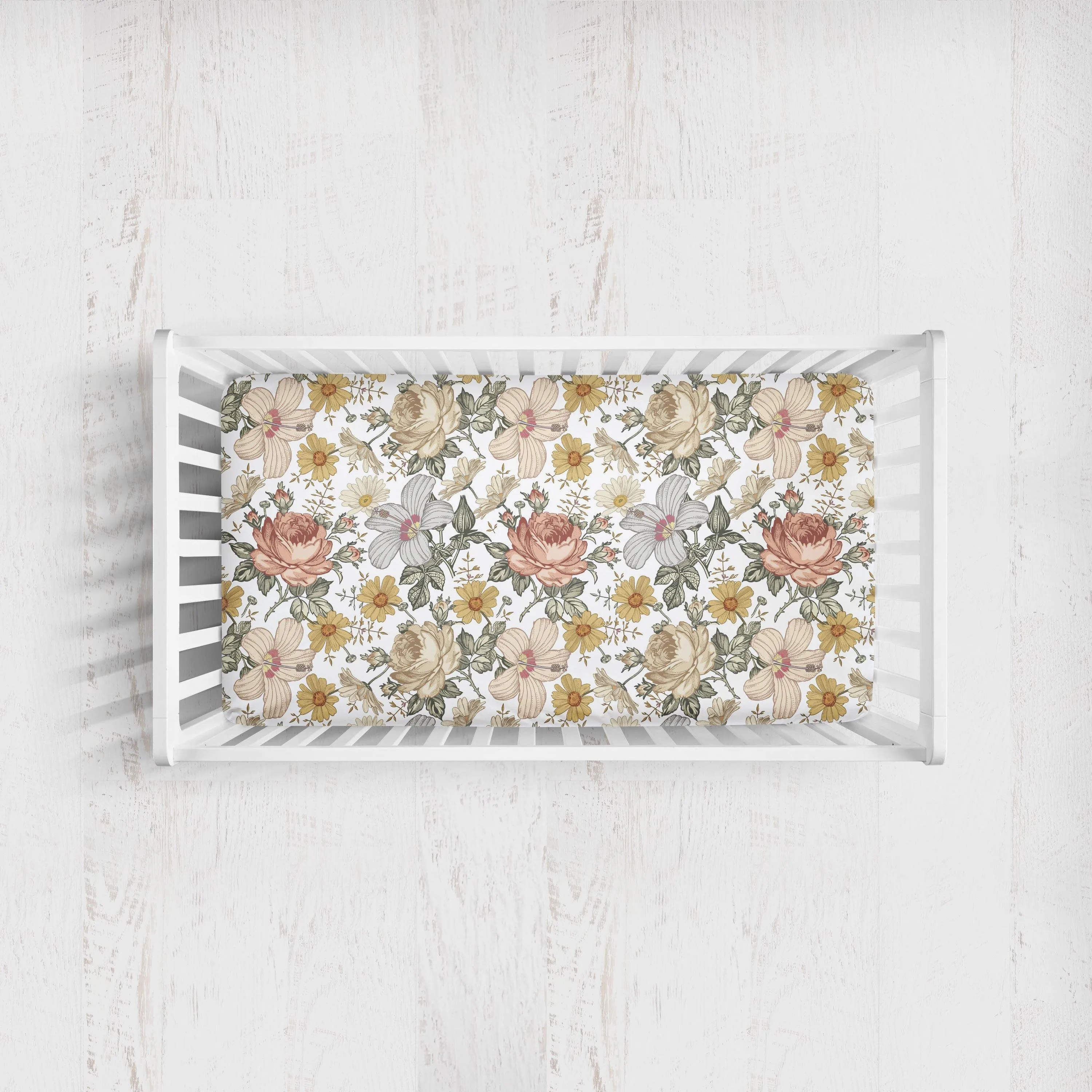 Crib Sheet - Vintage Floral