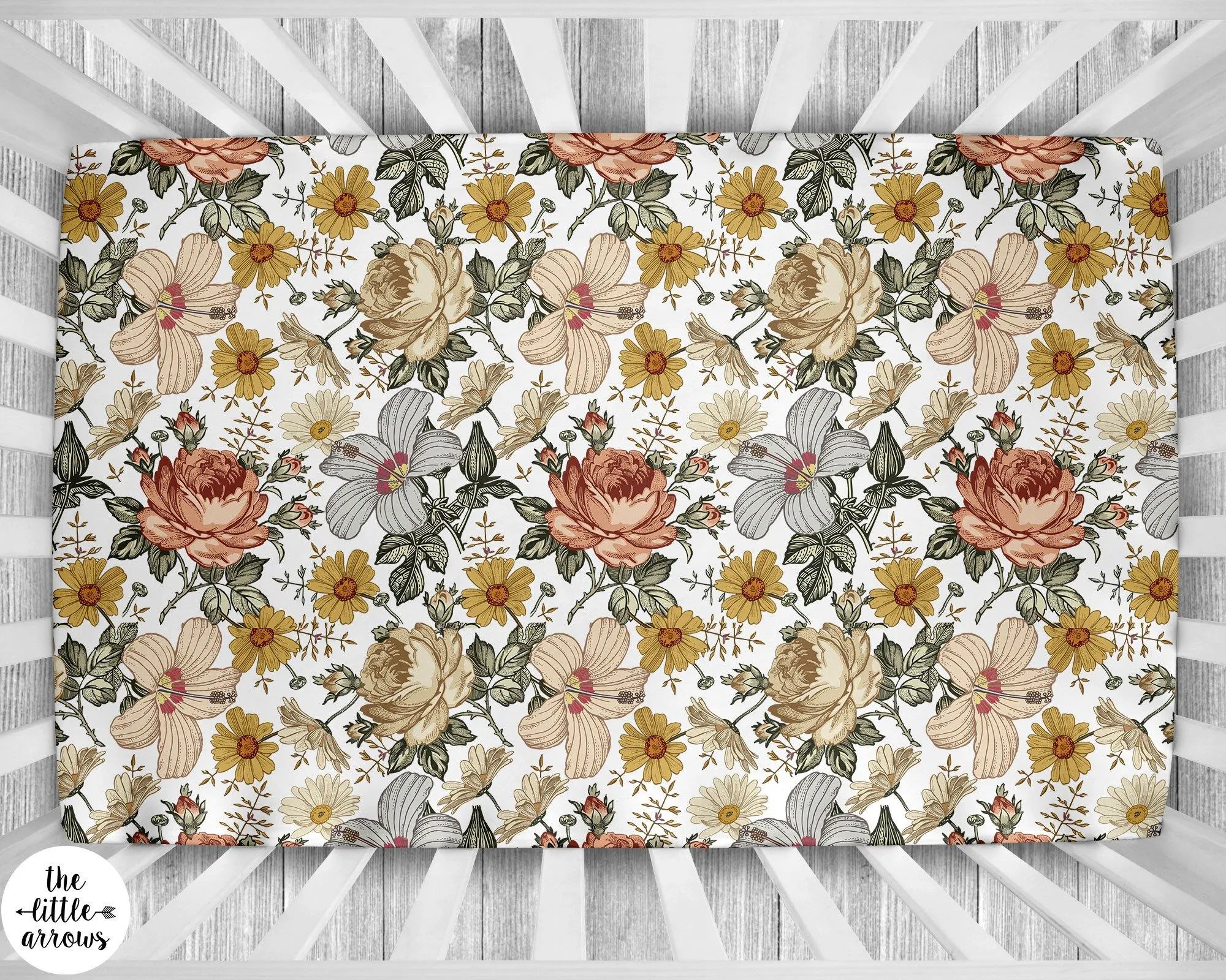 Crib Sheet - Vintage Floral
