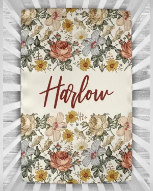 Crib Sheet - Vintage Floral