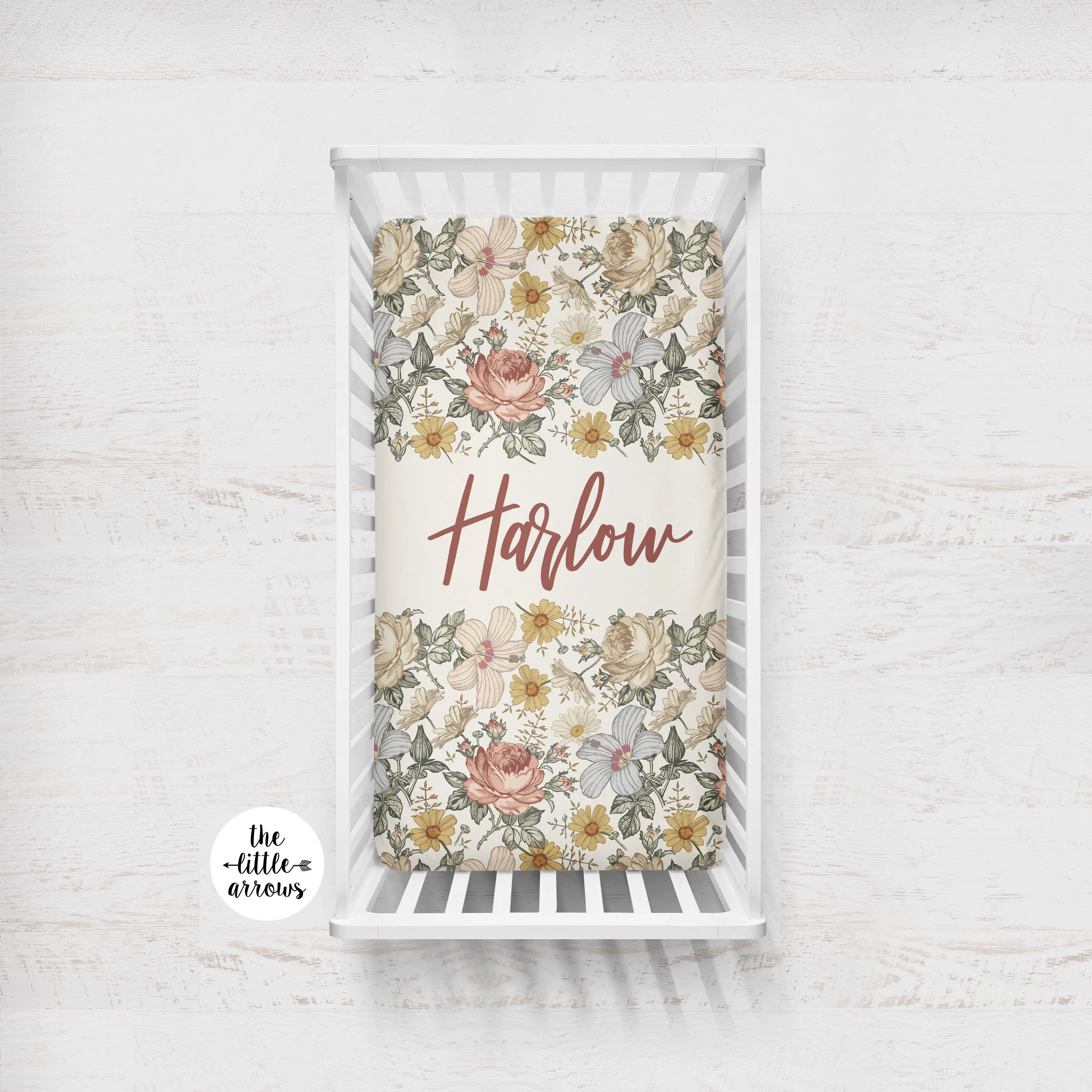 Crib Sheet - Vintage Floral