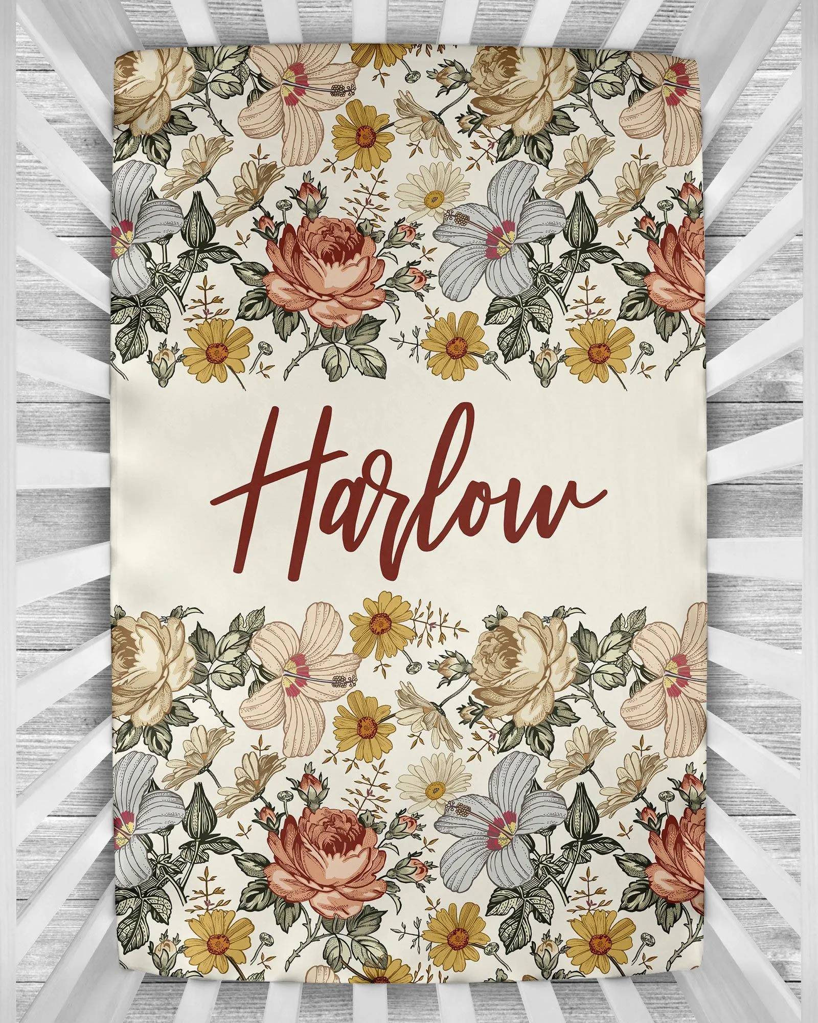 Crib Sheet - Vintage Floral