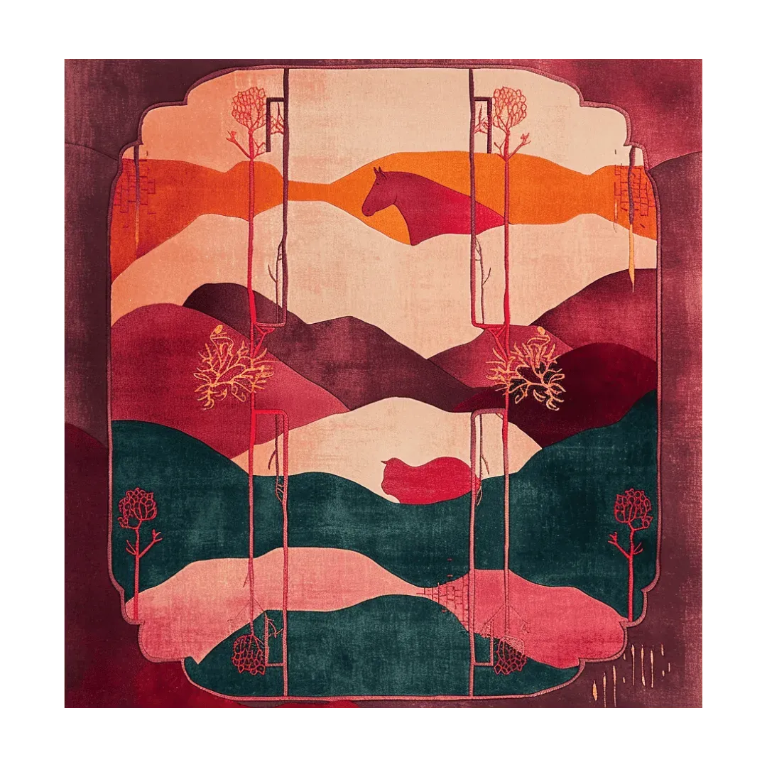 Crimson Valley Hand Tufted Rug