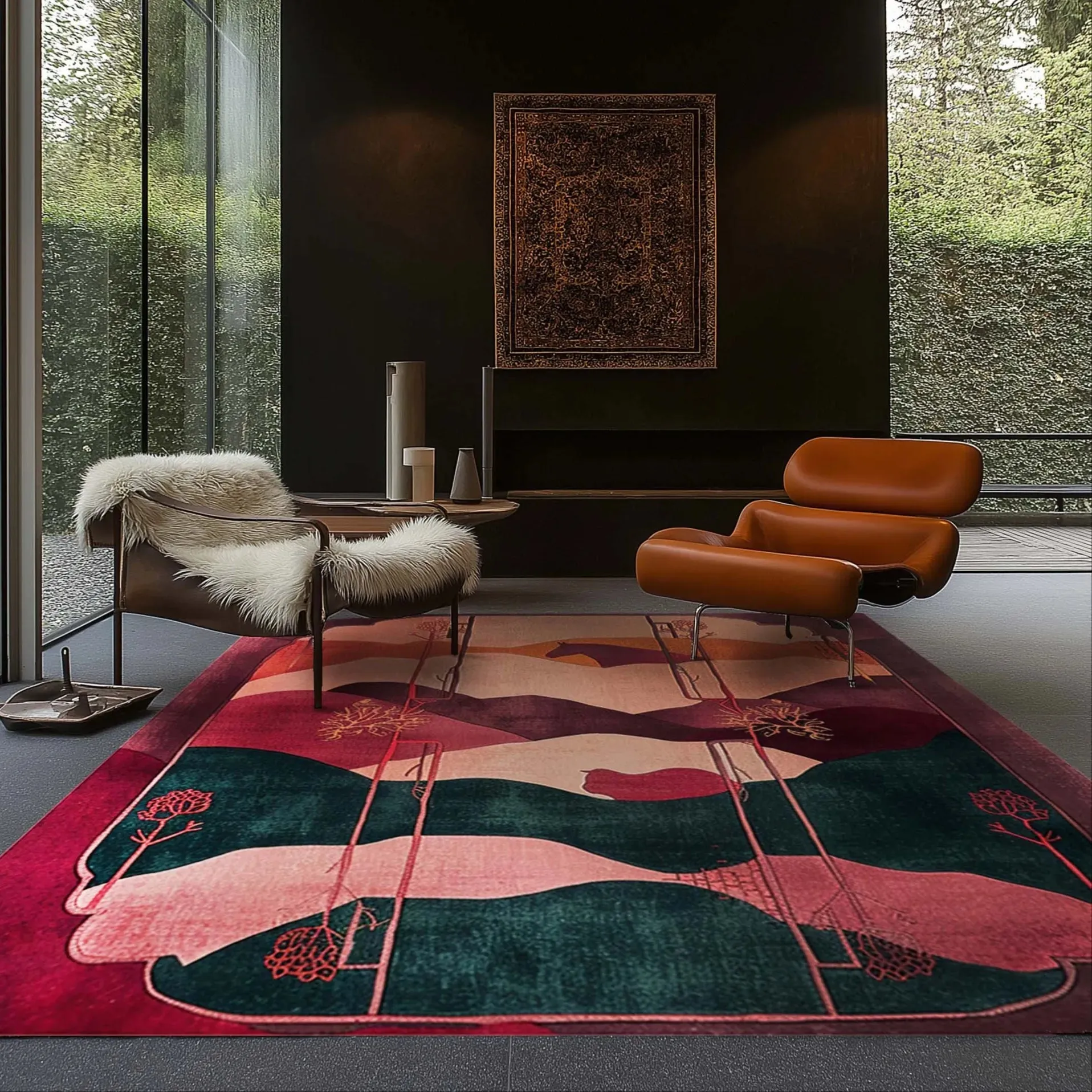 Crimson Valley Hand Tufted Rug