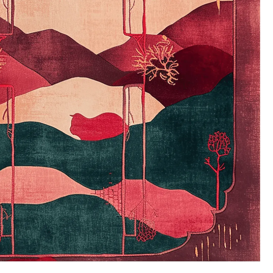 Crimson Valley Hand Tufted Rug