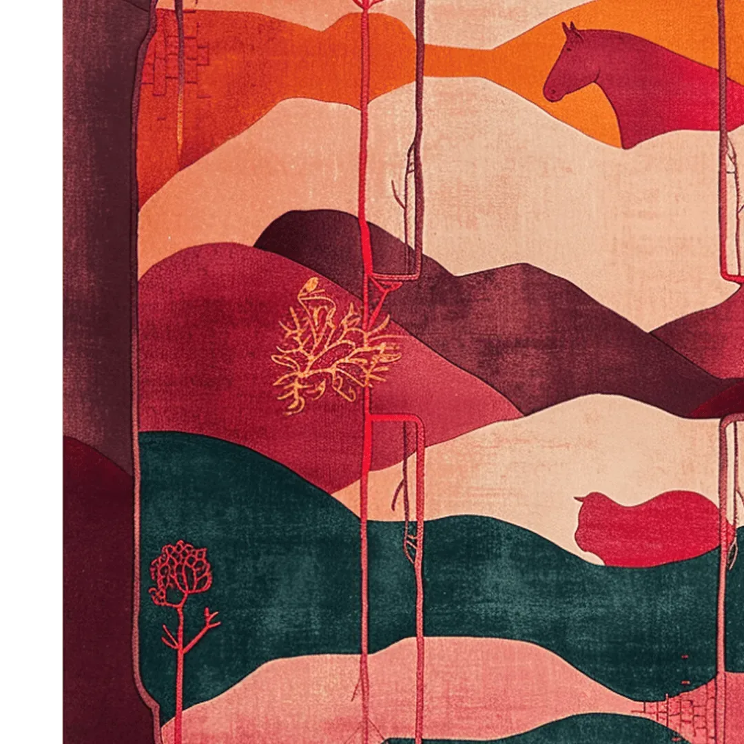 Crimson Valley Hand Tufted Rug