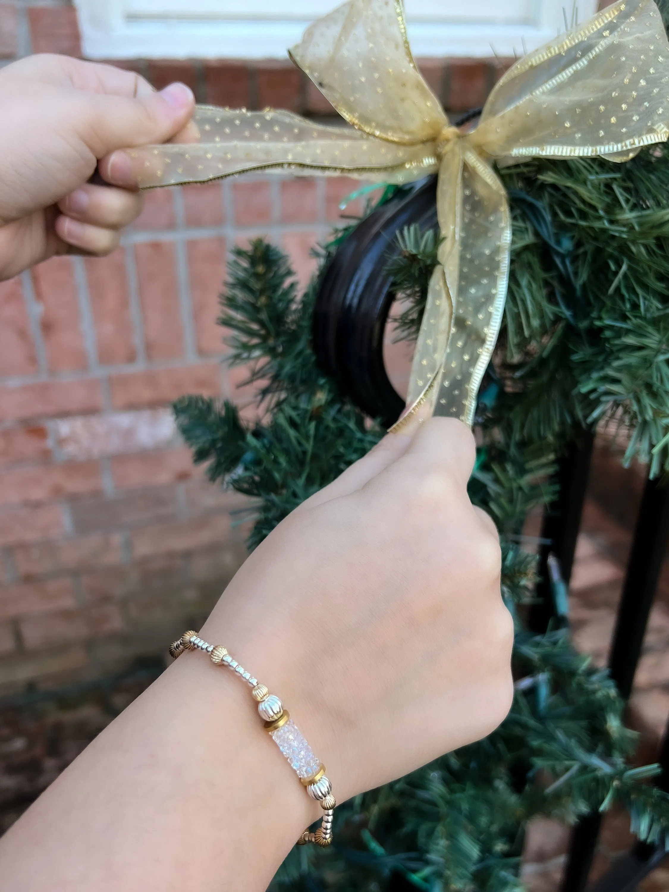 Crystal Bar Beaded Bracelet