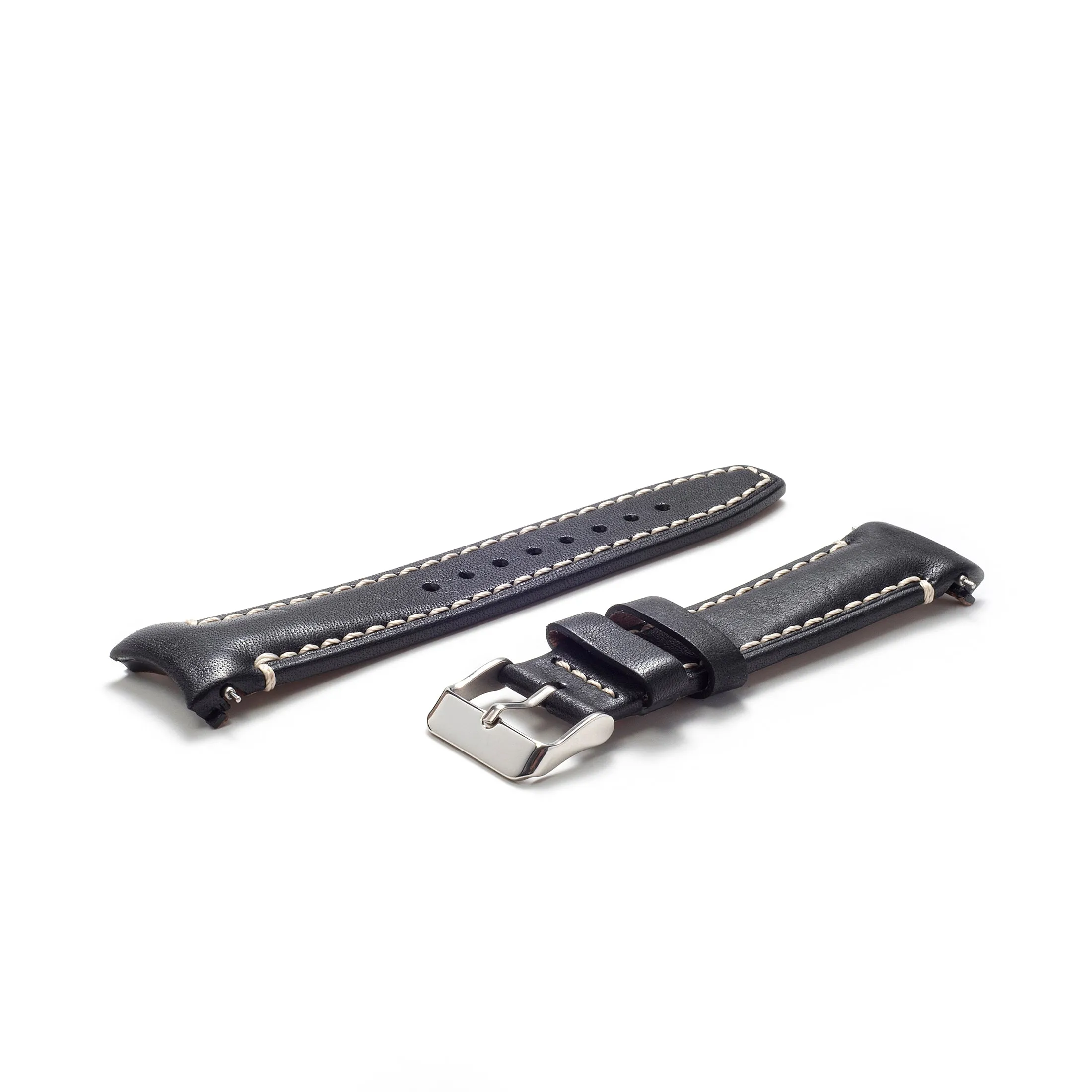 Curved End Leather Strap for Rolex Submariner Date with Tang Buckle
