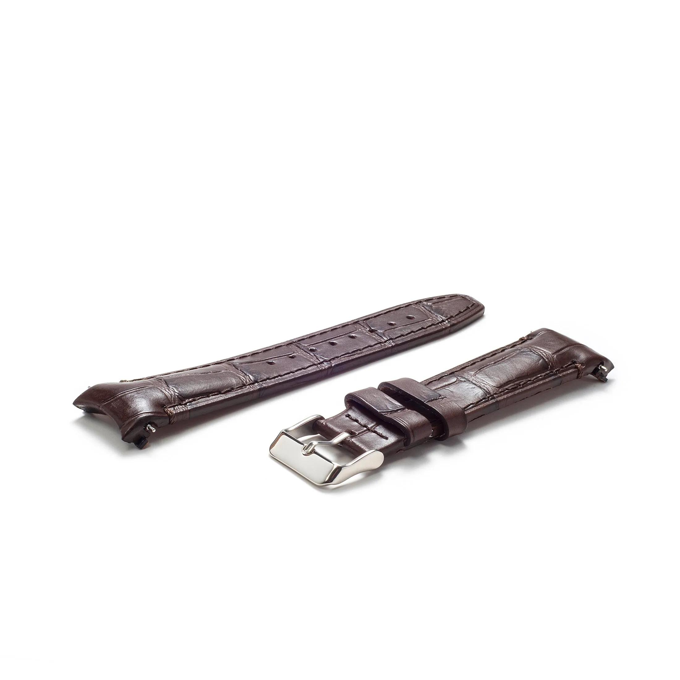Curved End Leather Strap for Rolex Submariner Date with Tang Buckle