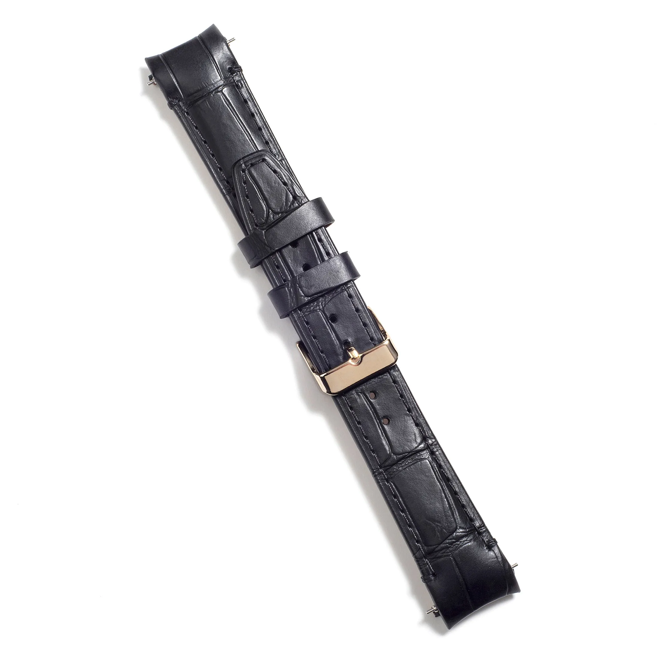 Curved End Leather Strap for Rolex Submariner Date with Tang Buckle