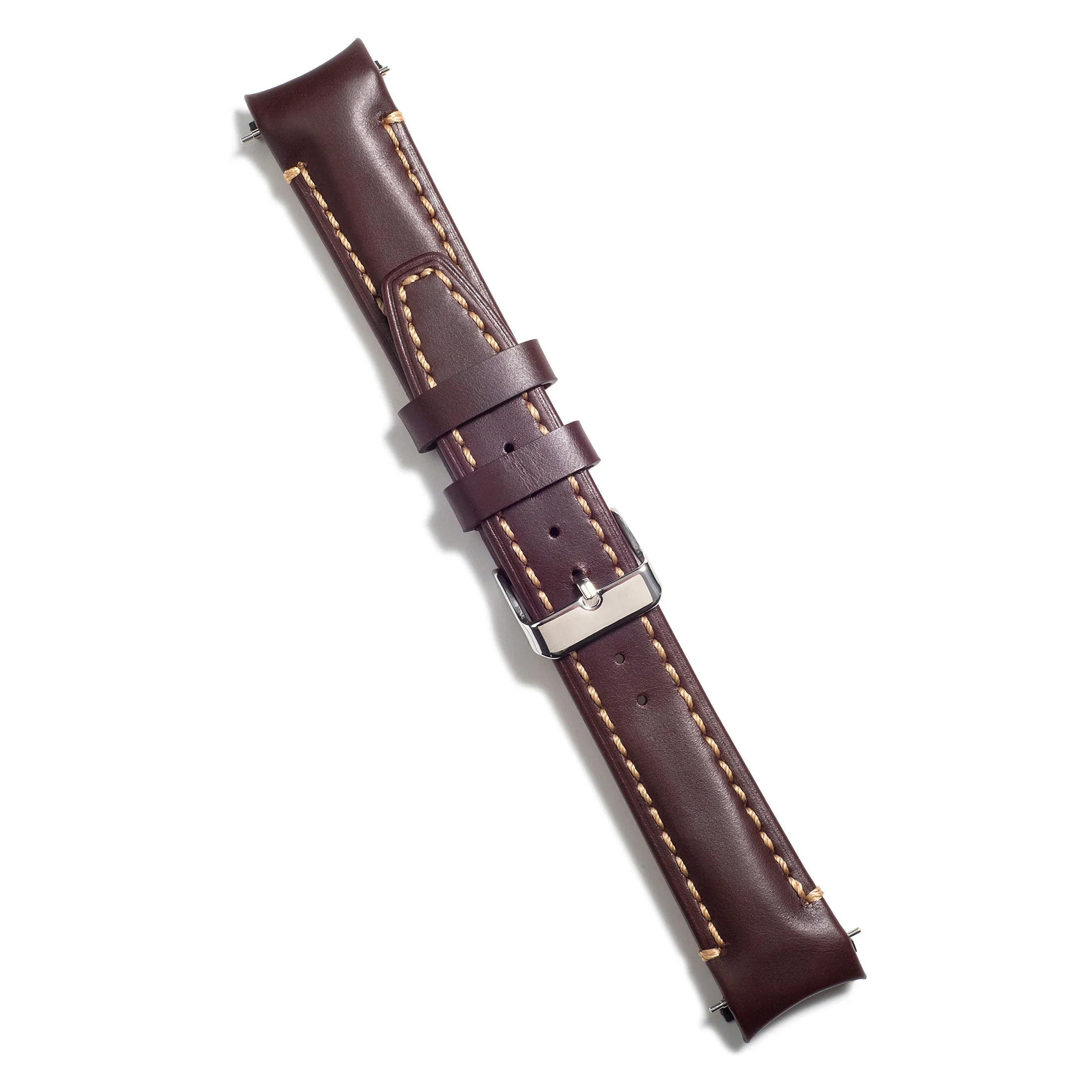Curved End Leather Strap for Rolex Submariner Date with Tang Buckle