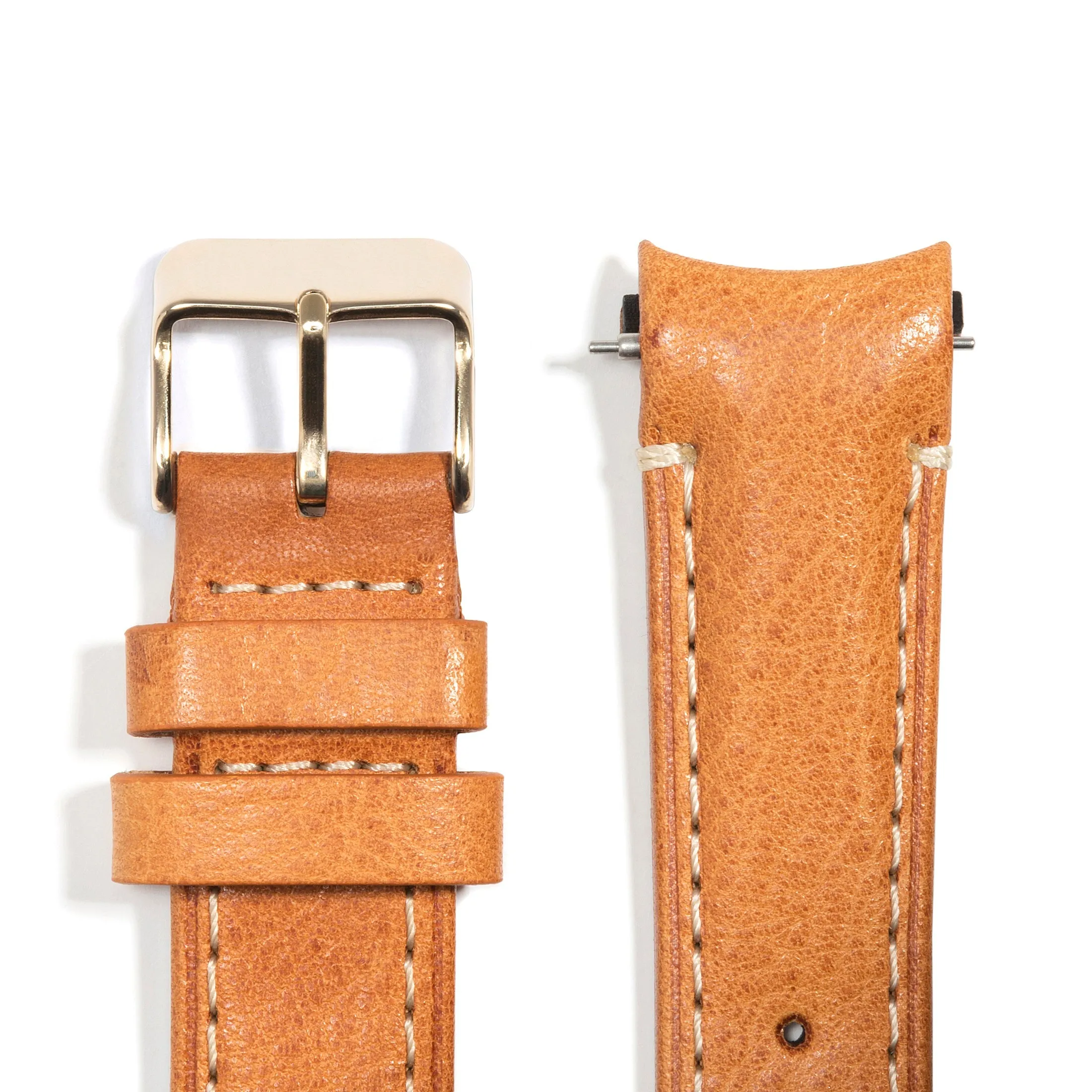 Curved End Leather Strap for Rolex Submariner Date with Tang Buckle