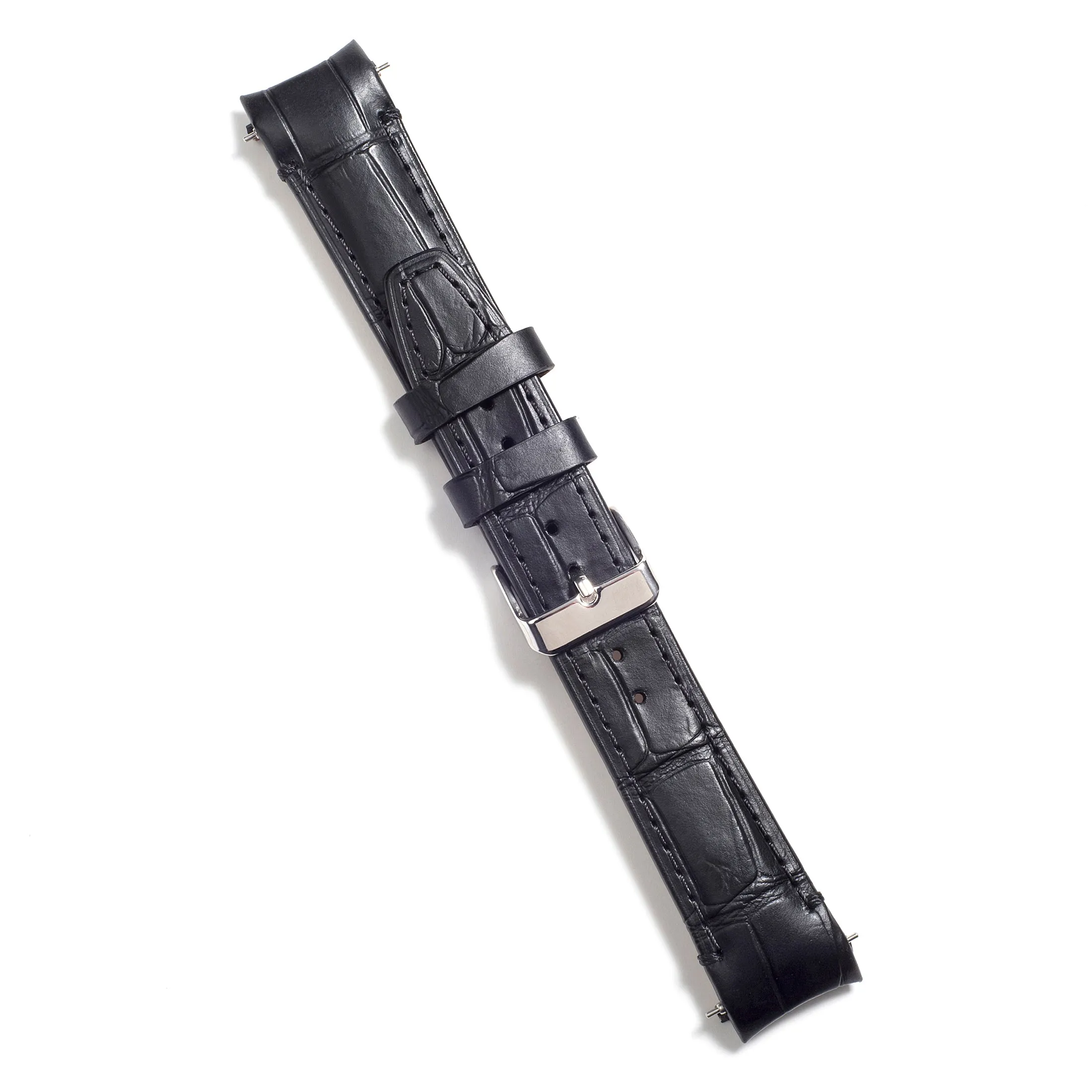 Curved End Leather Strap for Rolex Submariner Date with Tang Buckle
