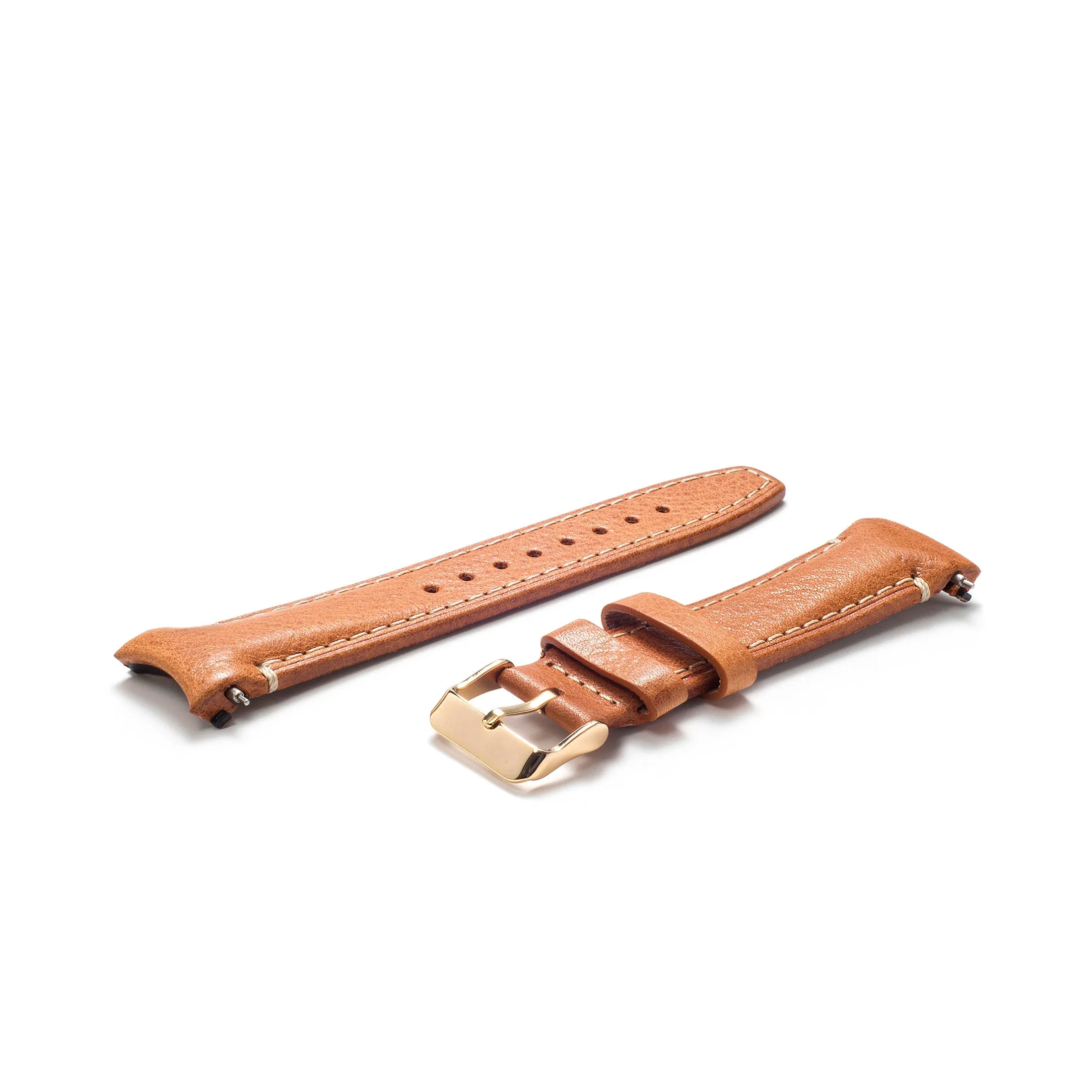 Curved End Leather Strap for Rolex Submariner Date with Tang Buckle