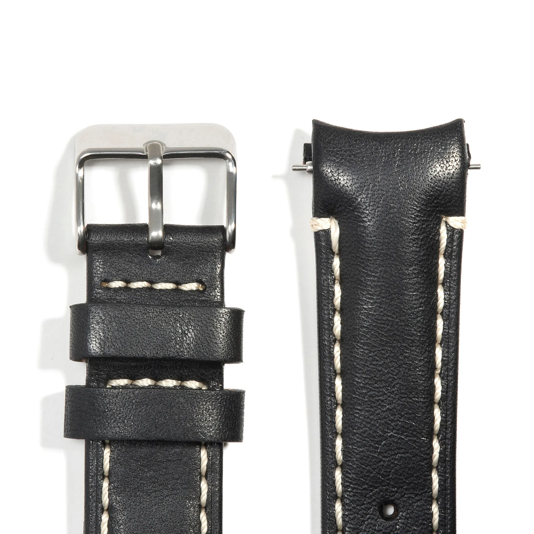 Curved End Leather Strap for Rolex Submariner Date with Tang Buckle