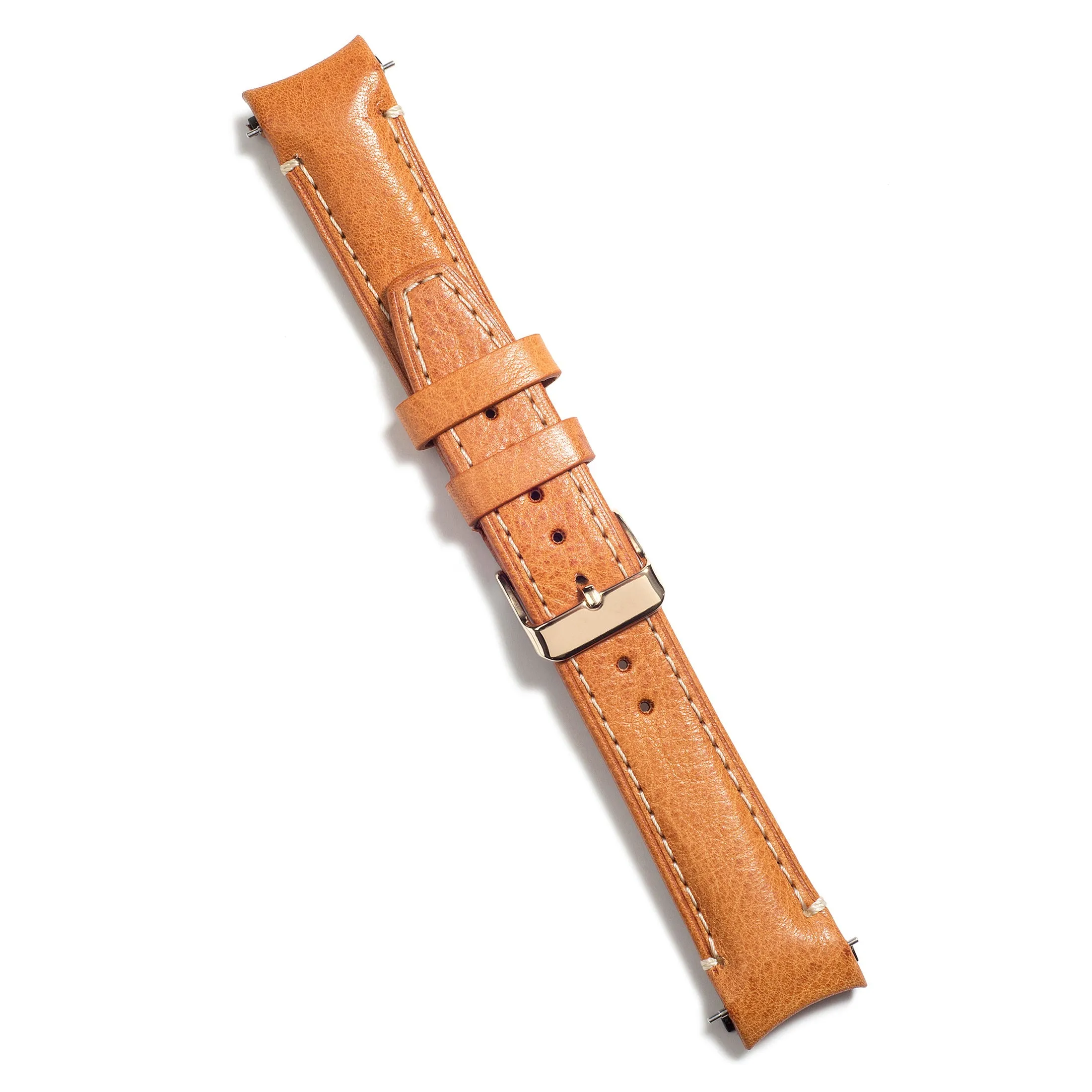 Curved End Leather Strap for Rolex Submariner Date with Tang Buckle