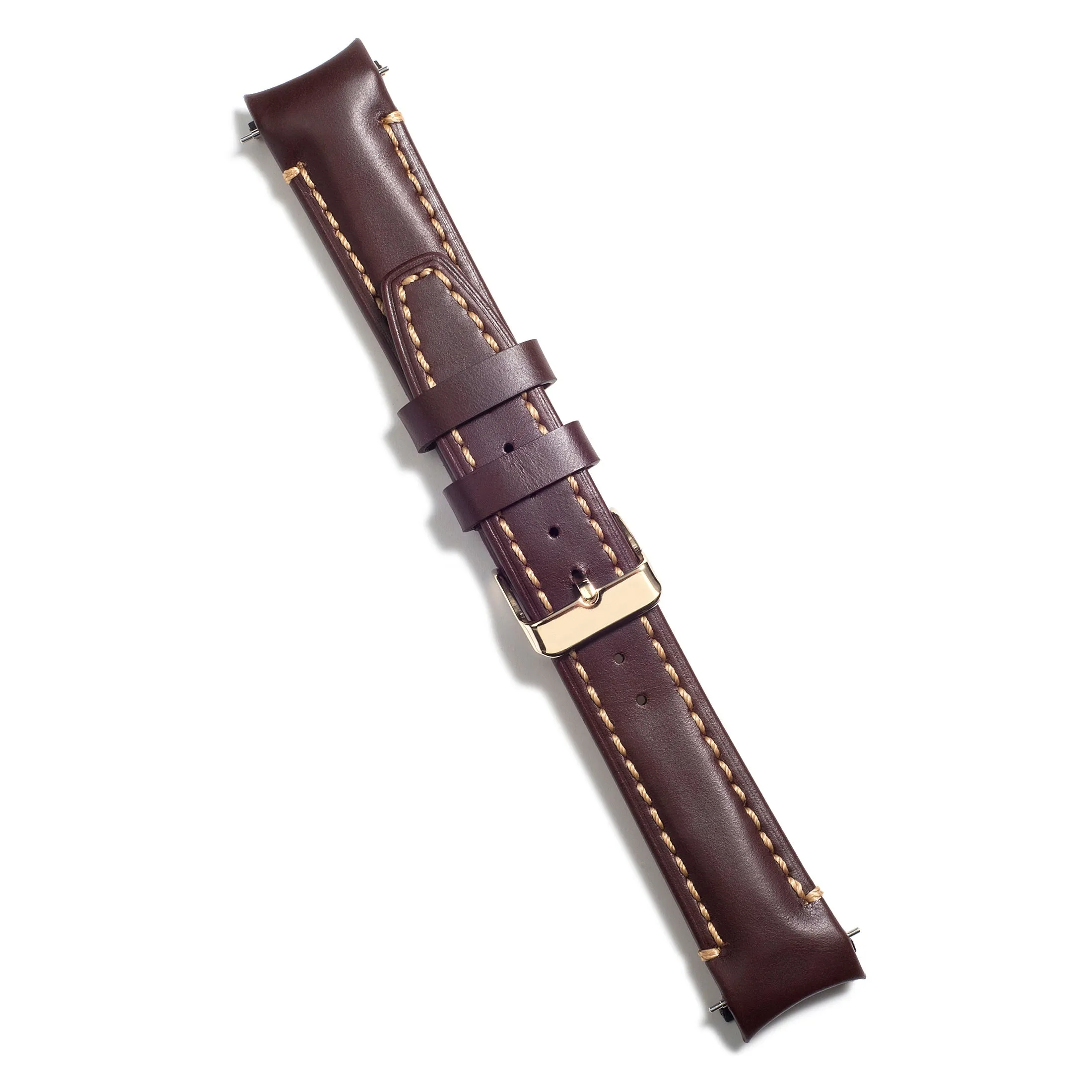 Curved End Leather Strap for Rolex Submariner Date with Tang Buckle