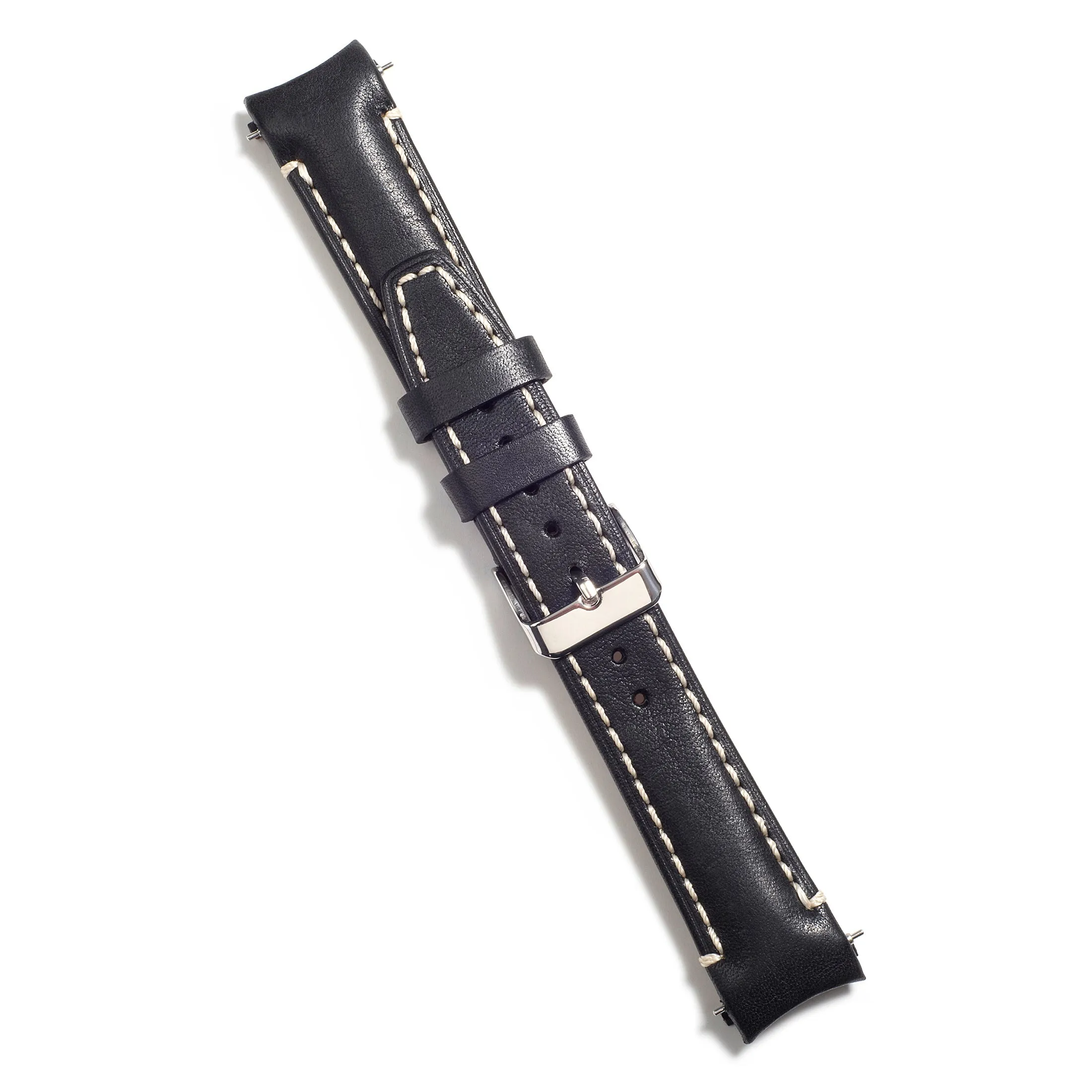 Curved End Leather Strap for Rolex Submariner Date with Tang Buckle