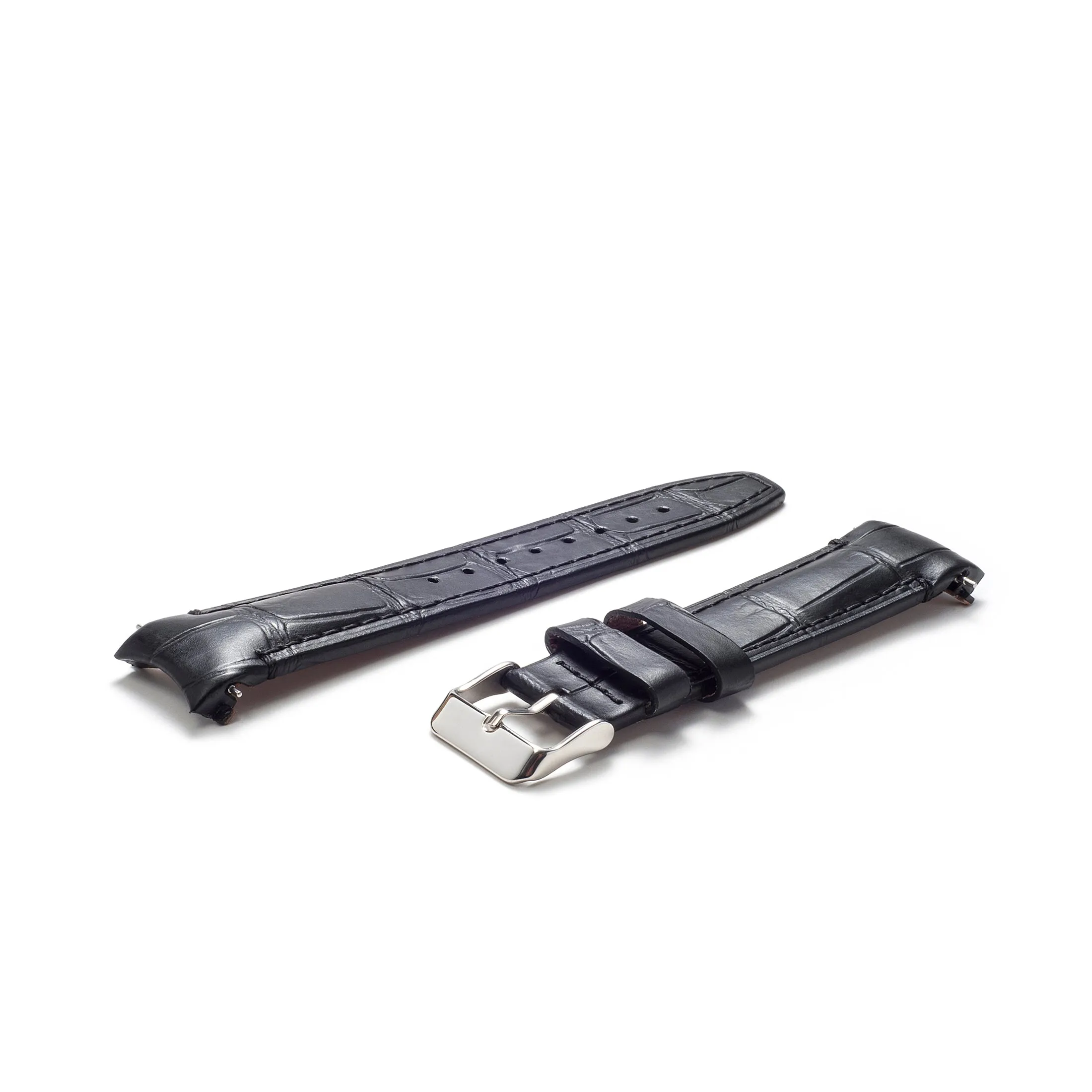 Curved End Leather Strap for Rolex Submariner Date with Tang Buckle