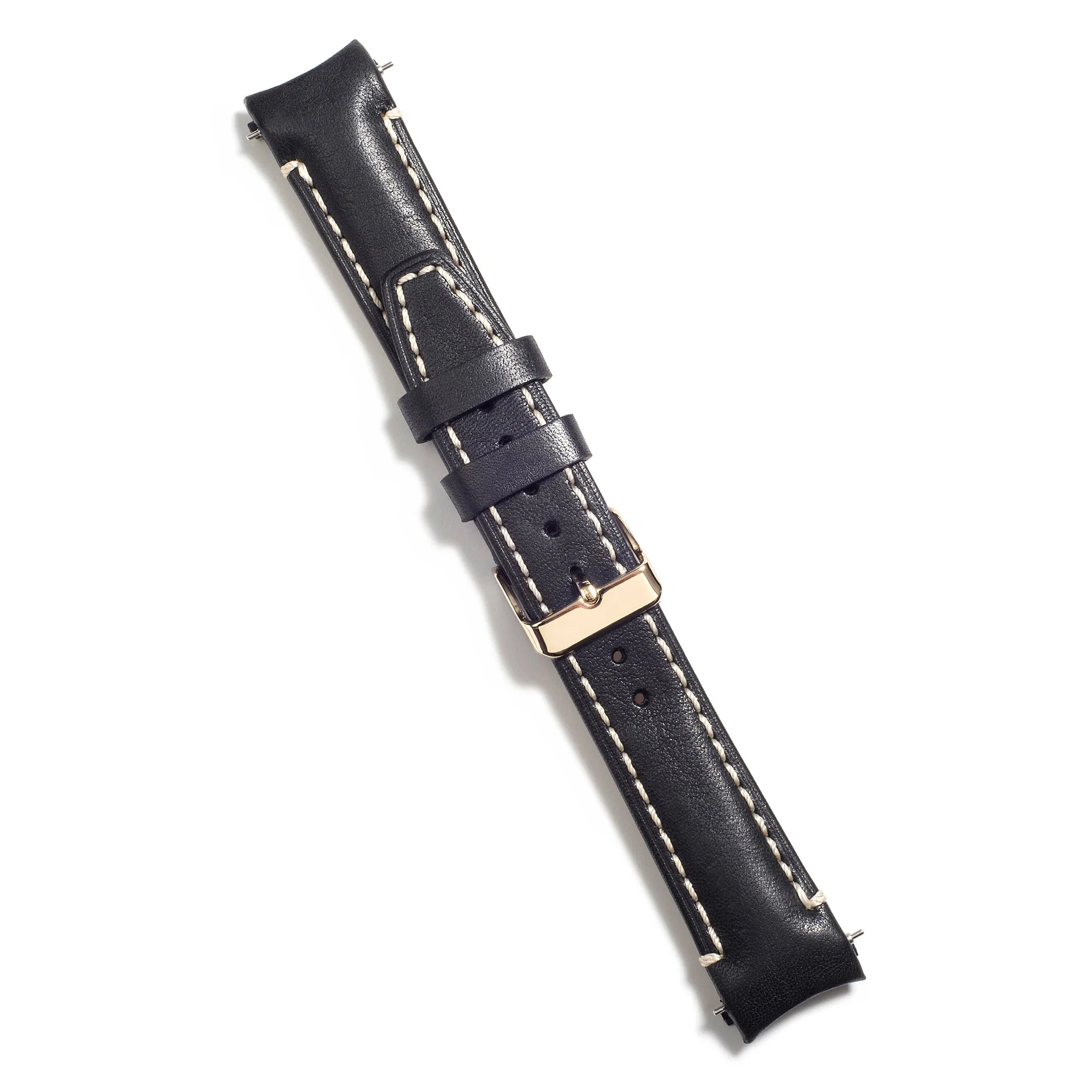 Curved End Leather Strap for Rolex Submariner Date with Tang Buckle