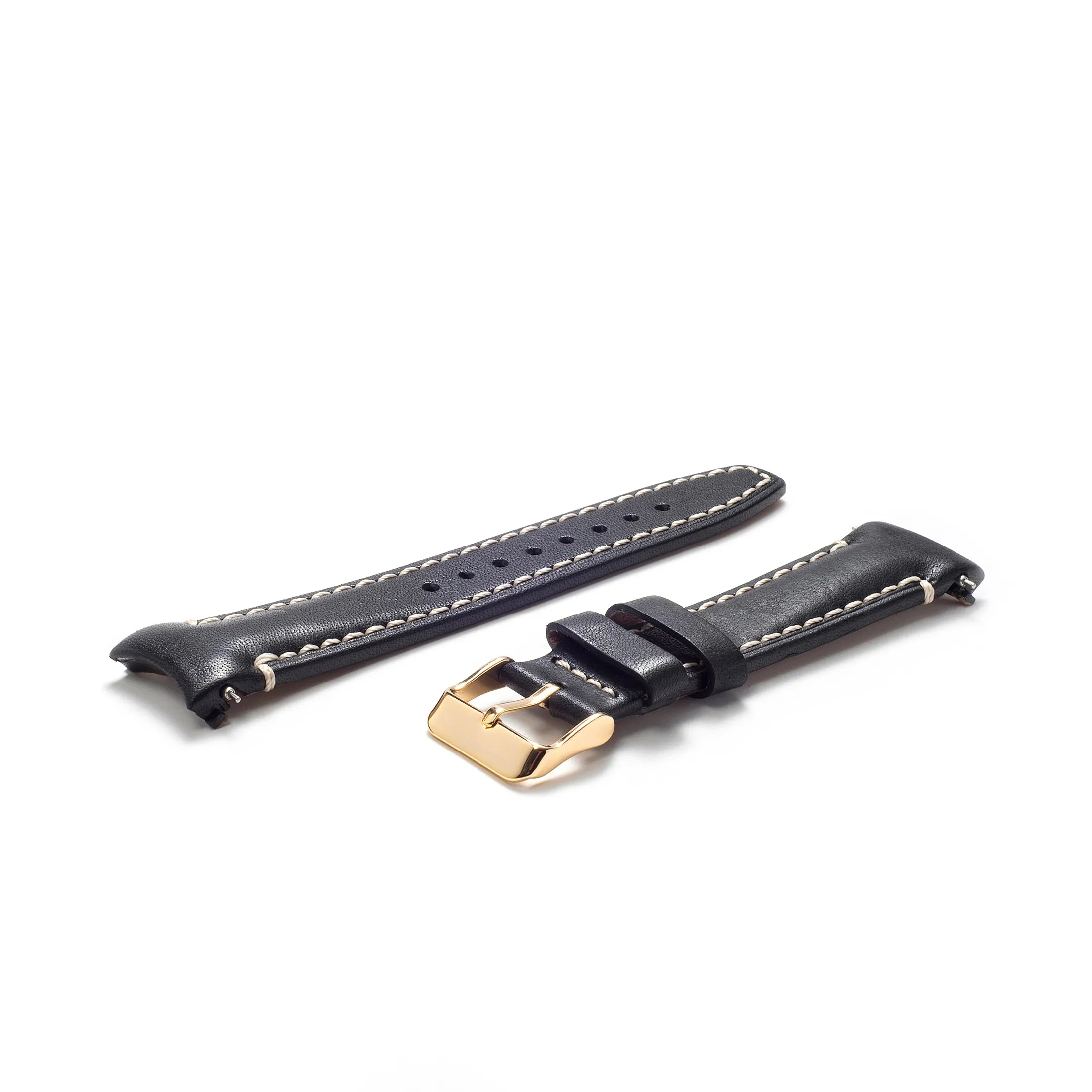 Curved End Leather Strap for Rolex Submariner Date with Tang Buckle