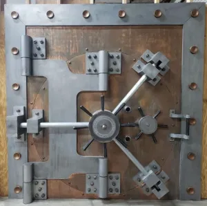 Custom Vault Door - Faux copper faced Vintage-Look Vault door