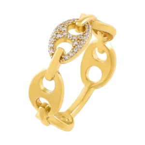 CZ x Solid Mariner Link Ring