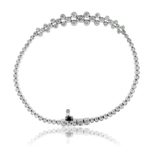Dainty Bezel Set Diamond Bracelet
