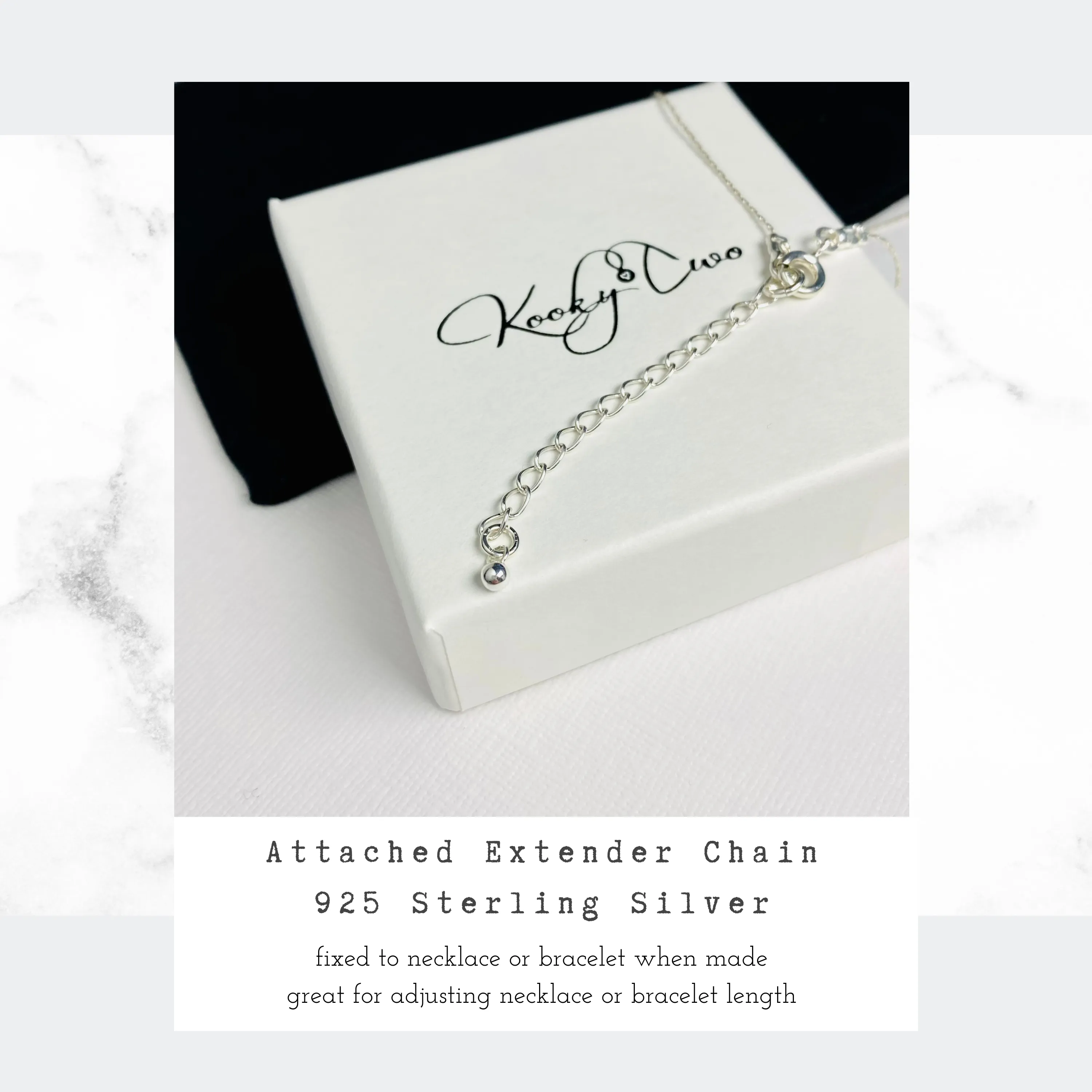 Dainty Silver Necklace with Two Hematite Star Beads