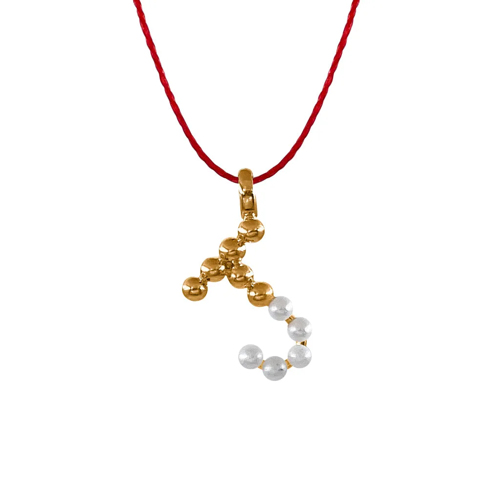 Dainty thread initial bracelet