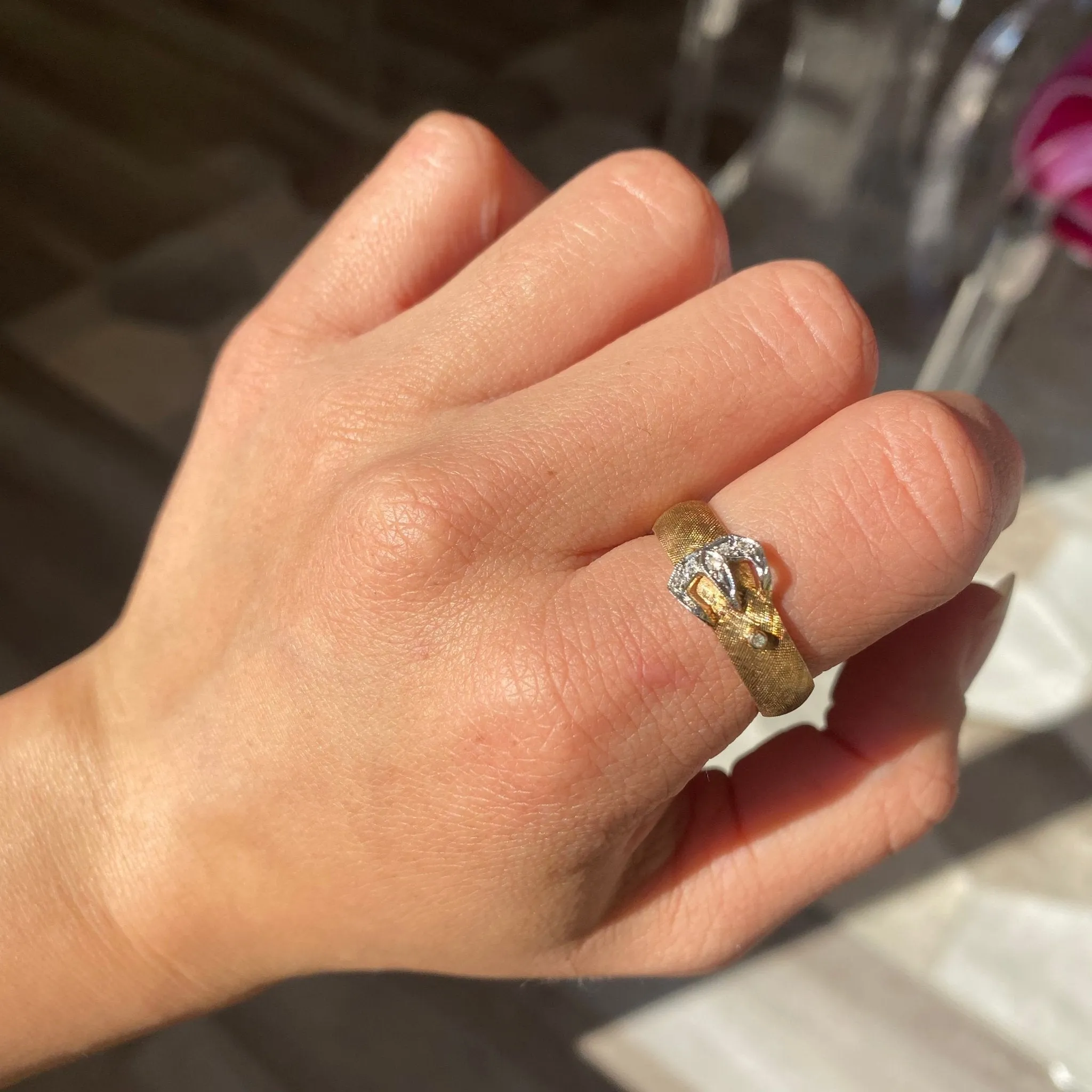Diamond Buckle Band