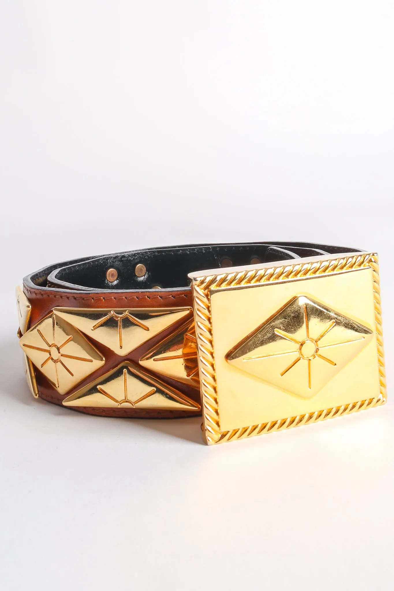 Diamond Burst Buckle Belt